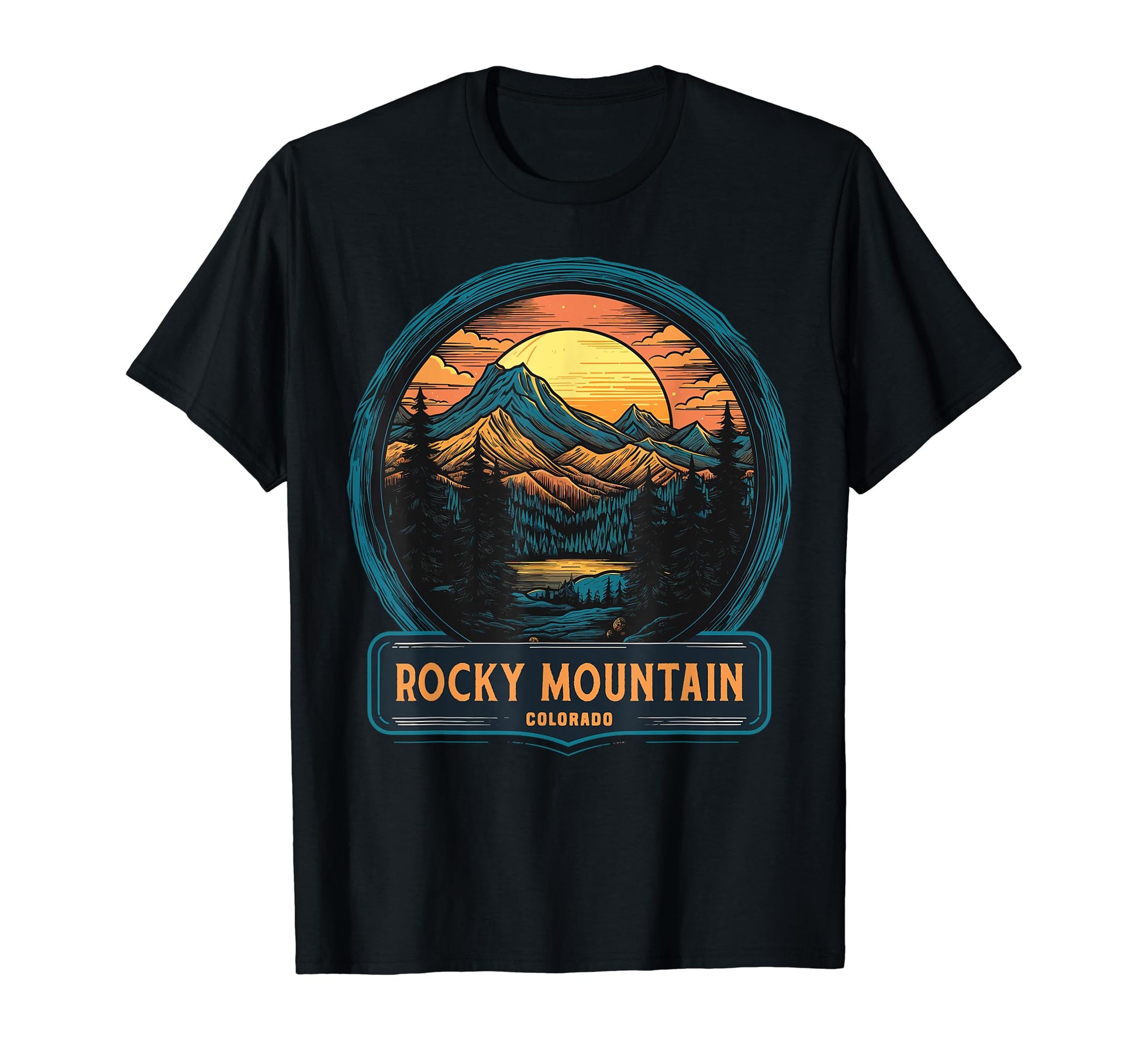 Rocky Mountain Colorado National T-Shirt - Casual Everyday Wear for Adults - T-Shirt, Sweatshirt, Hoodie