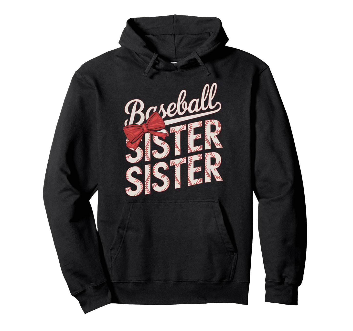 Funny Baseball Sis Coquette Bow Mothers Hoodie - Aesthetic Graphic Unisex - T-Shirt, Sweatshirt, Hoodie