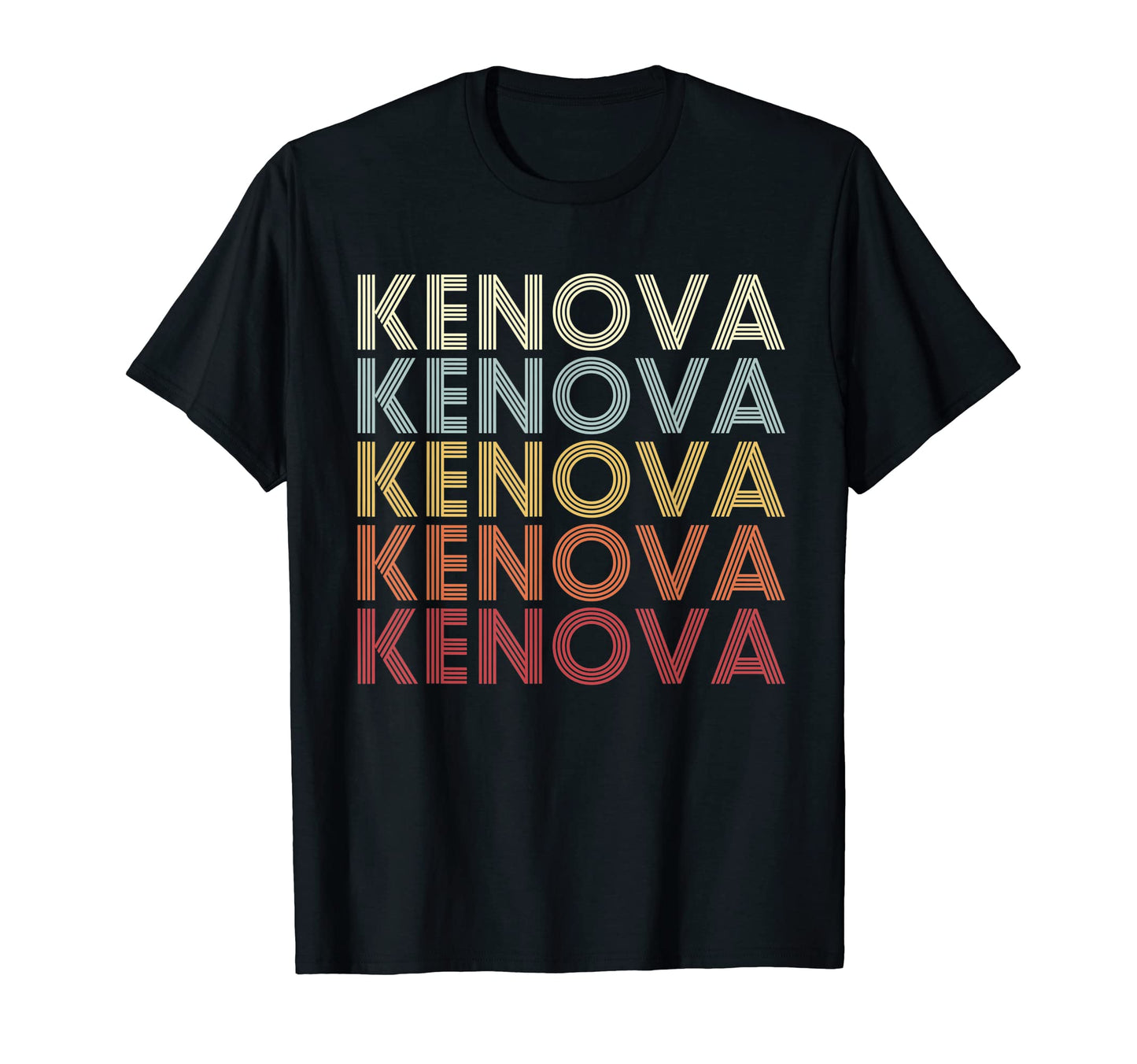 Kenova West Virginia Kenova Wv Text T-Shirt - Custom Art Print Men Women - T-Shirt, Sweatshirt, Hoodie