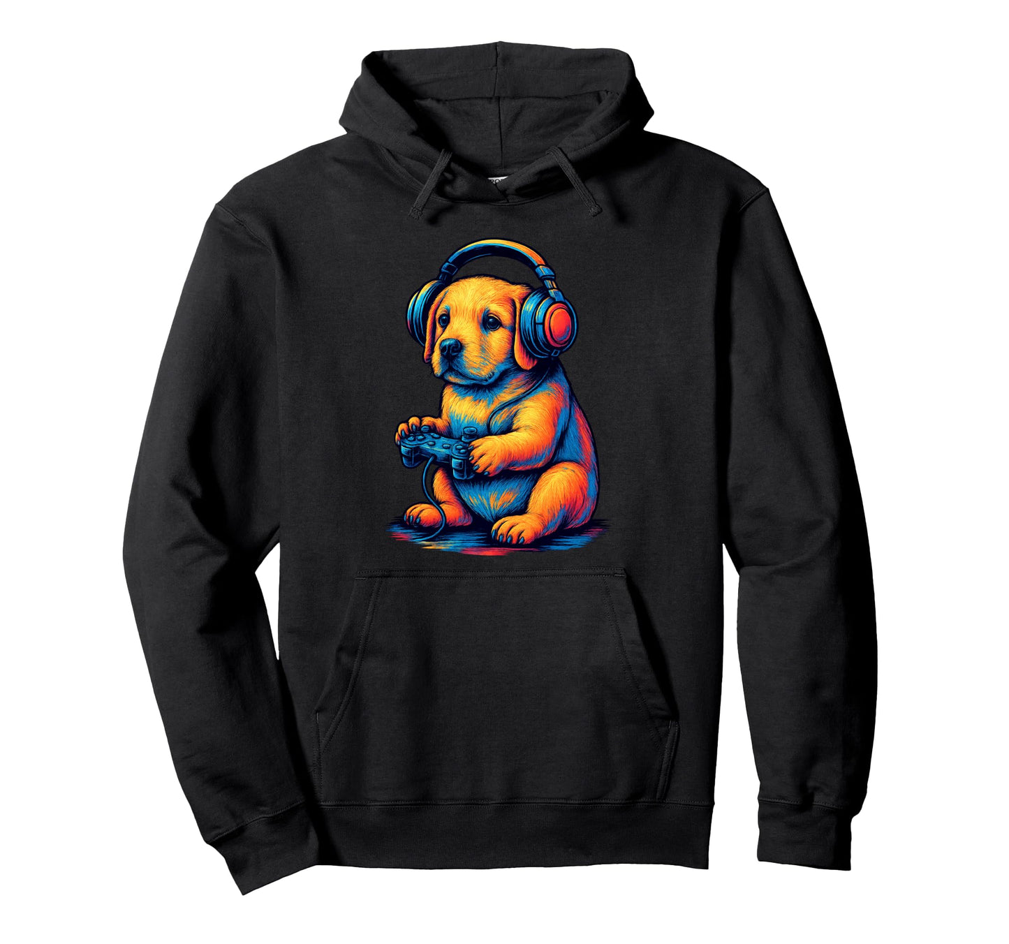 Labrador Retriever Gamer Gaming Dog Lover Hoodie - Trendy Graphic Men Women - T-Shirt, Sweatshirt, Hoodie
