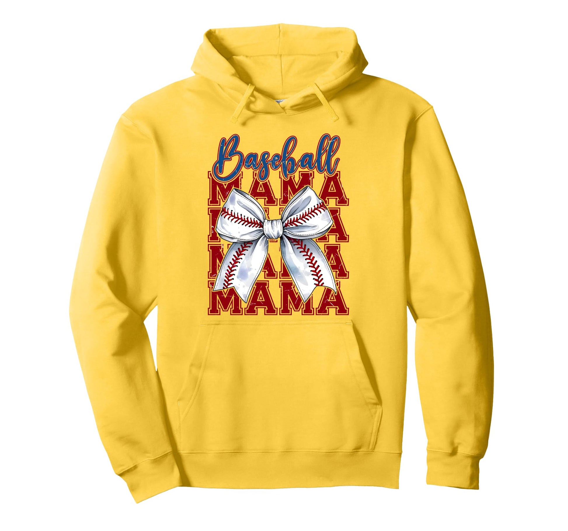 Baseball Mama Coquette Bow Mothers Day Hoodie - Graphic Print Unisex - T-Shirt, Sweatshirt, Hoodie
