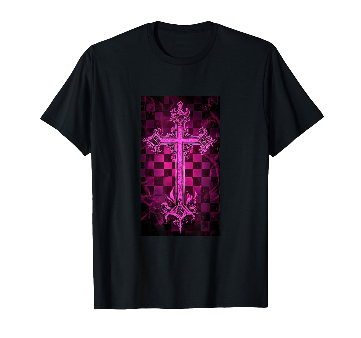 Gothic Cross Grunge Aesthetic Y2K Goth T-Shirt - Unique Graphic Men Women - T-Shirt, Sweatshirt, Hoodie