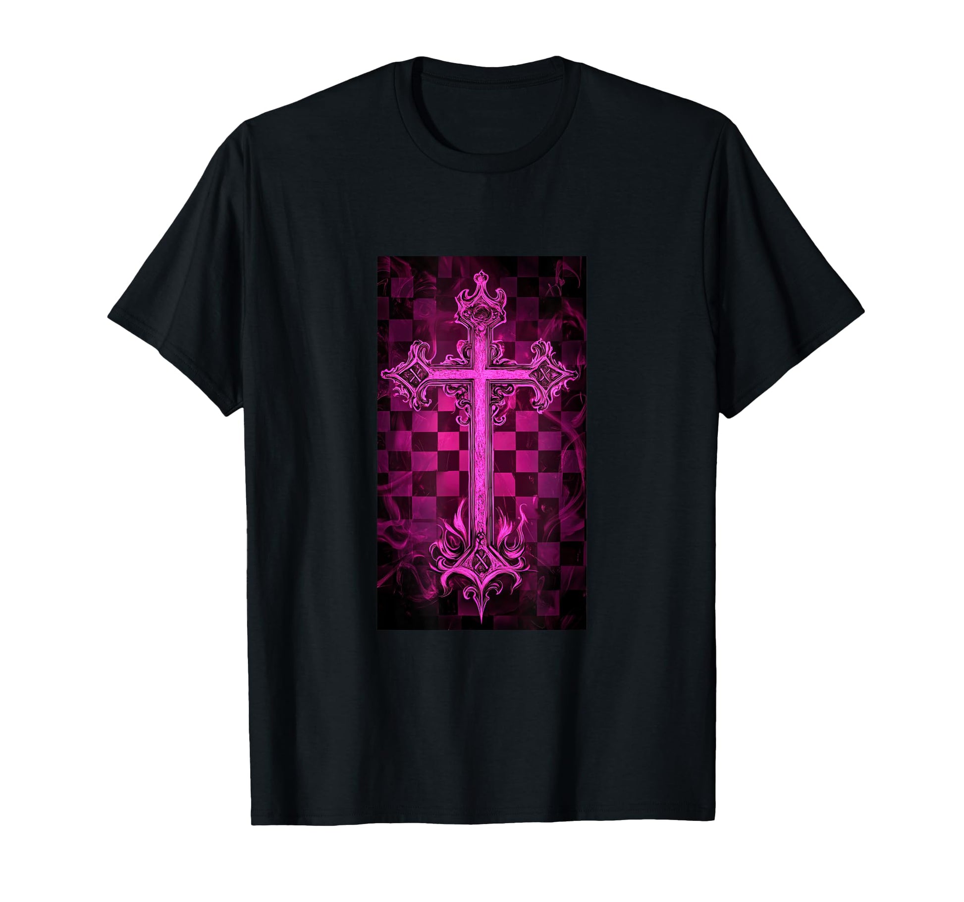 Gothic Cross Grunge Aesthetic Y2K Goth T-Shirt - Unique Graphic Men Women - T-Shirt, Sweatshirt, Hoodie