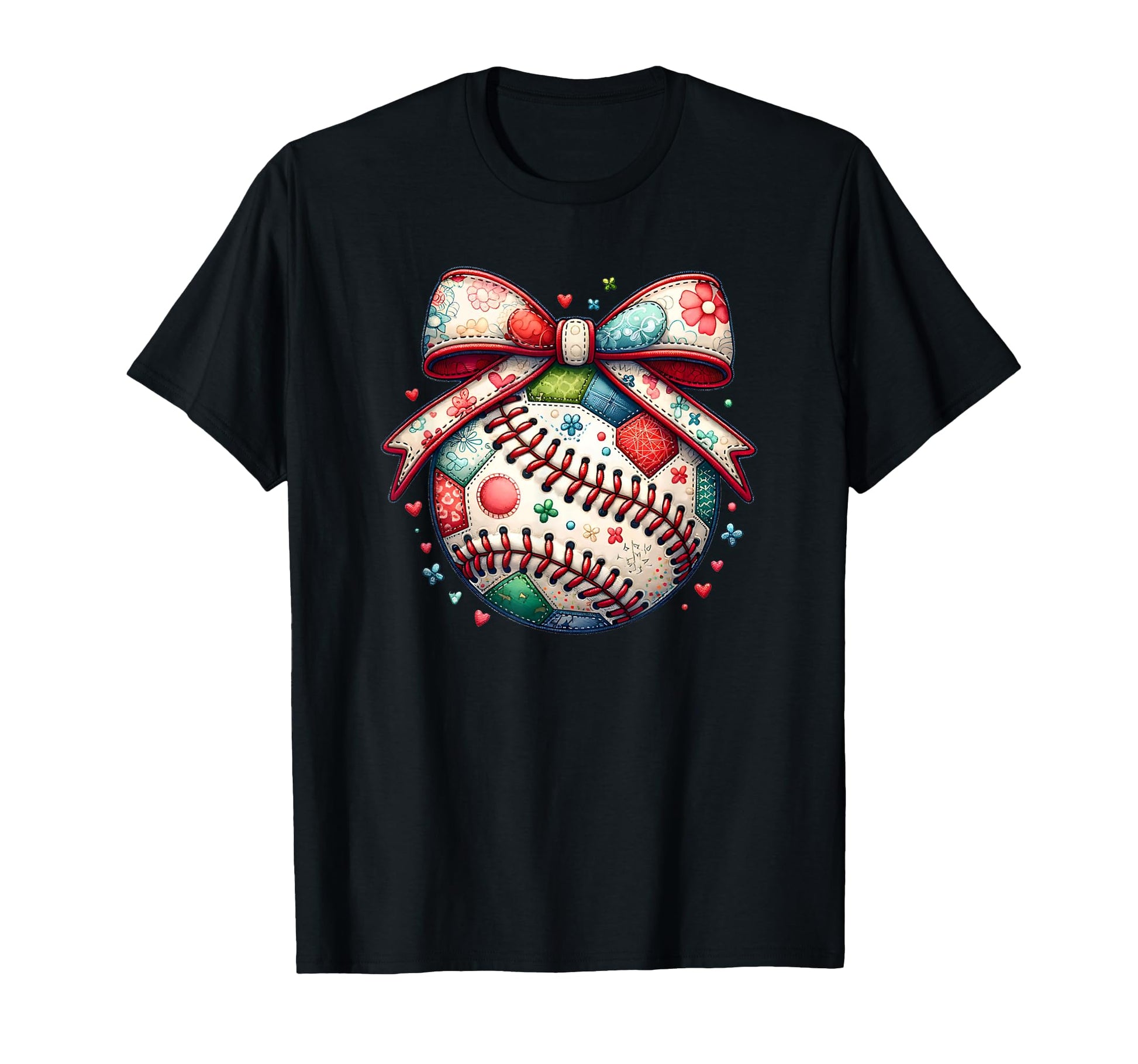 Baseball Coquette Bow Biggest Fan T-Shirt - Trendy Graphic Men Women - T-Shirt, Sweatshirt, Hoodie