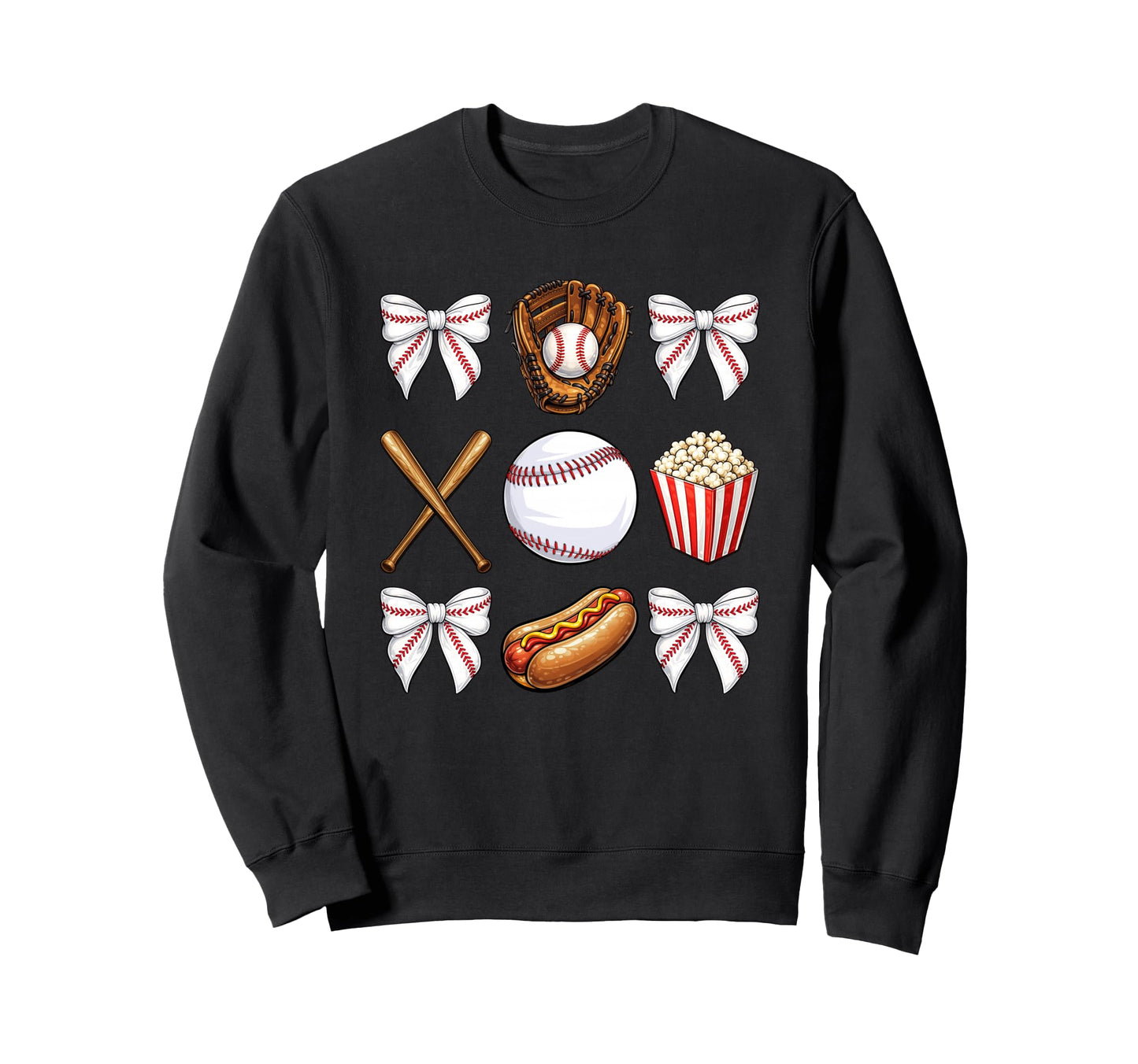 Baseball Mom Coquette Mothers Day Sweatshirt - Minimalist Print Unisex - T-Shirt, Sweatshirt, Hoodie