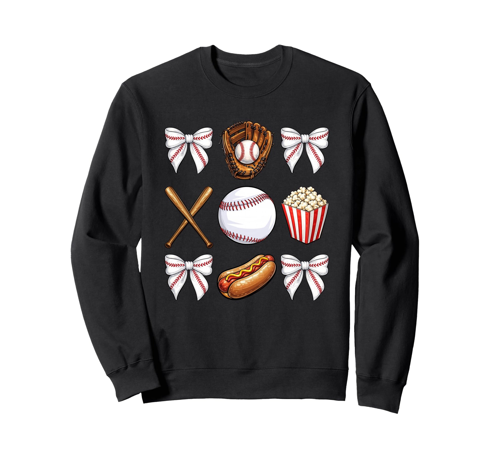 Baseball Mom Coquette Mothers Day Sweatshirt - Minimalist Print Unisex - T-Shirt, Sweatshirt, Hoodie