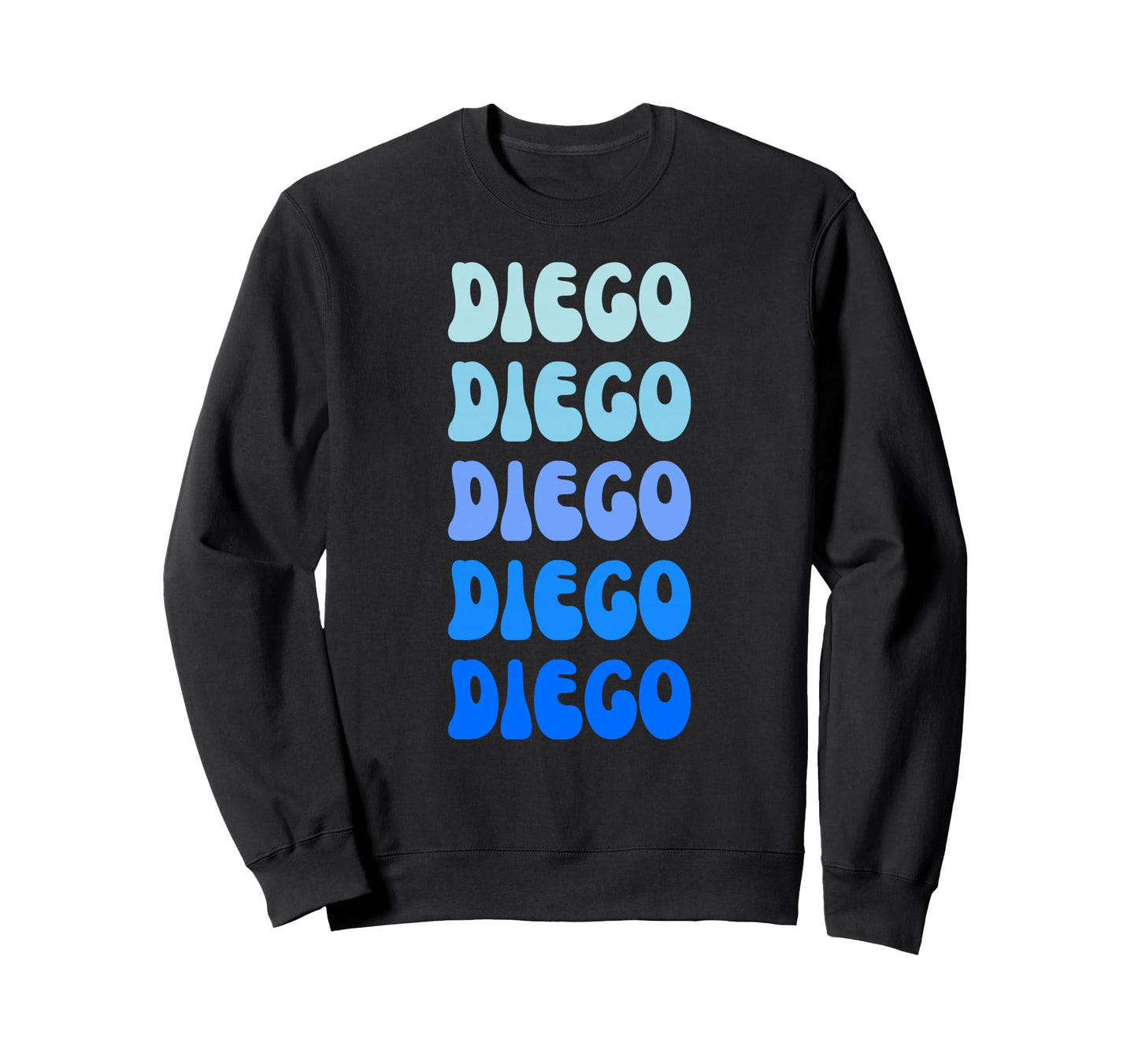 Diego Name Stack Sweatshirt - Novelty Apparel Unisex - T-Shirt, Sweatshirt, Hoodie