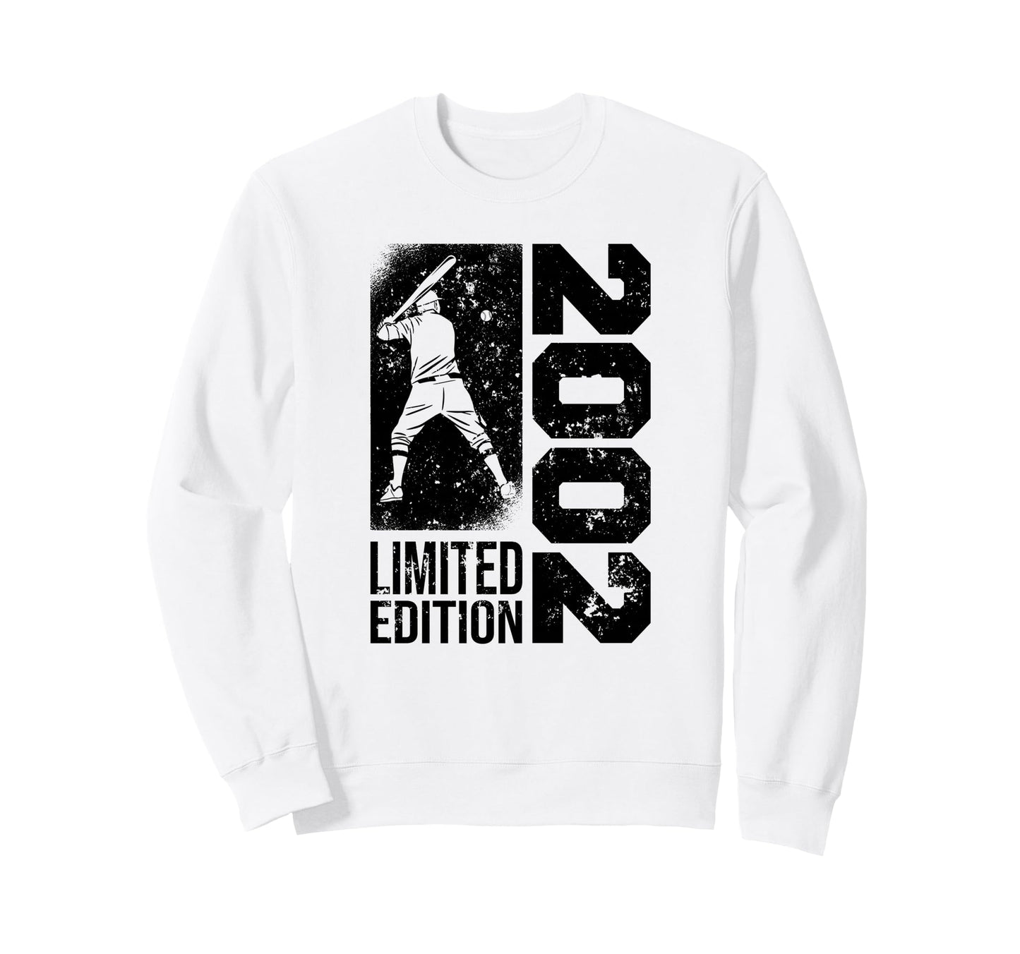 Baseball Player Born 2002 Birthday Sweatshirt - Aesthetic Graphic Unisex - T-Shirt, Sweatshirt, Hoodie