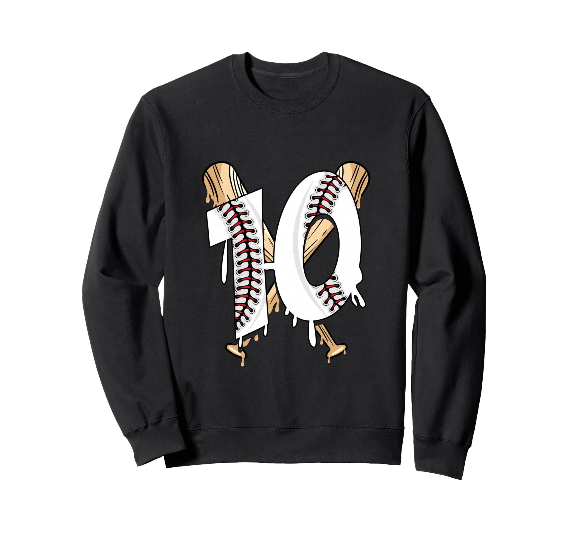 10Th Birthday Baseball Sweatshirt - Casual Everyday Wear Unisex - T-Shirt, Sweatshirt, Hoodie