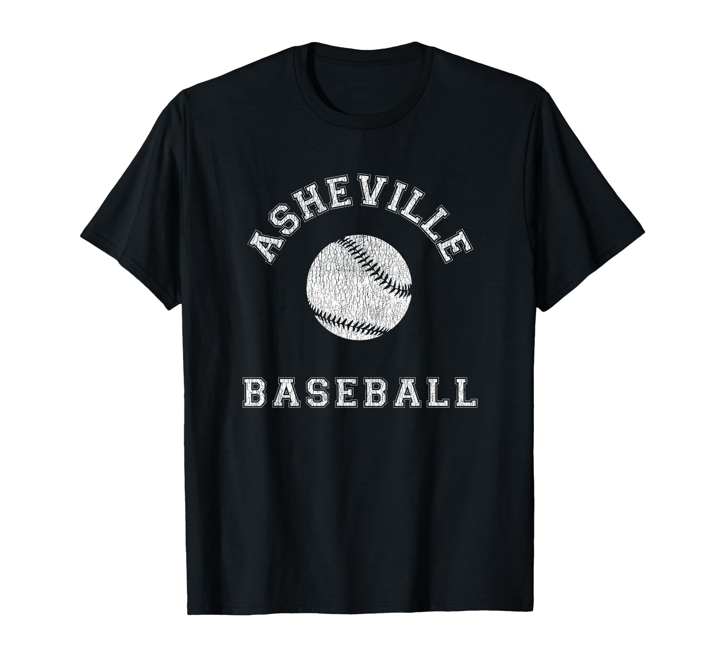 Asheville Baseball Distressed T-Shirt - Trendy Graphic Unisex - T-Shirt, Sweatshirt, Hoodie