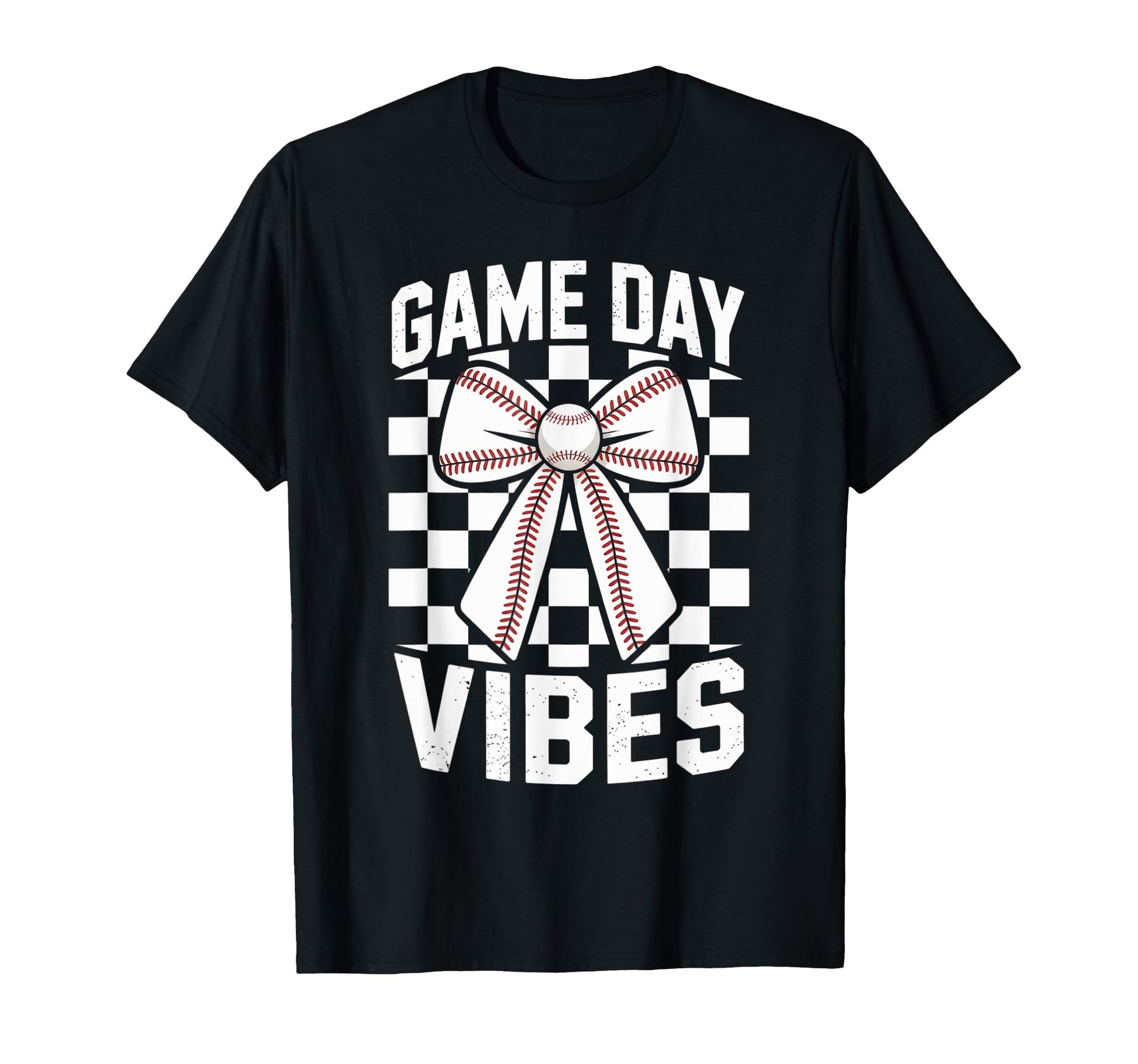 Game Day Vibes Coquette Bow Baseball T-Shirt - Unique Graphic for Adults - T-Shirt, Sweatshirt, Hoodie