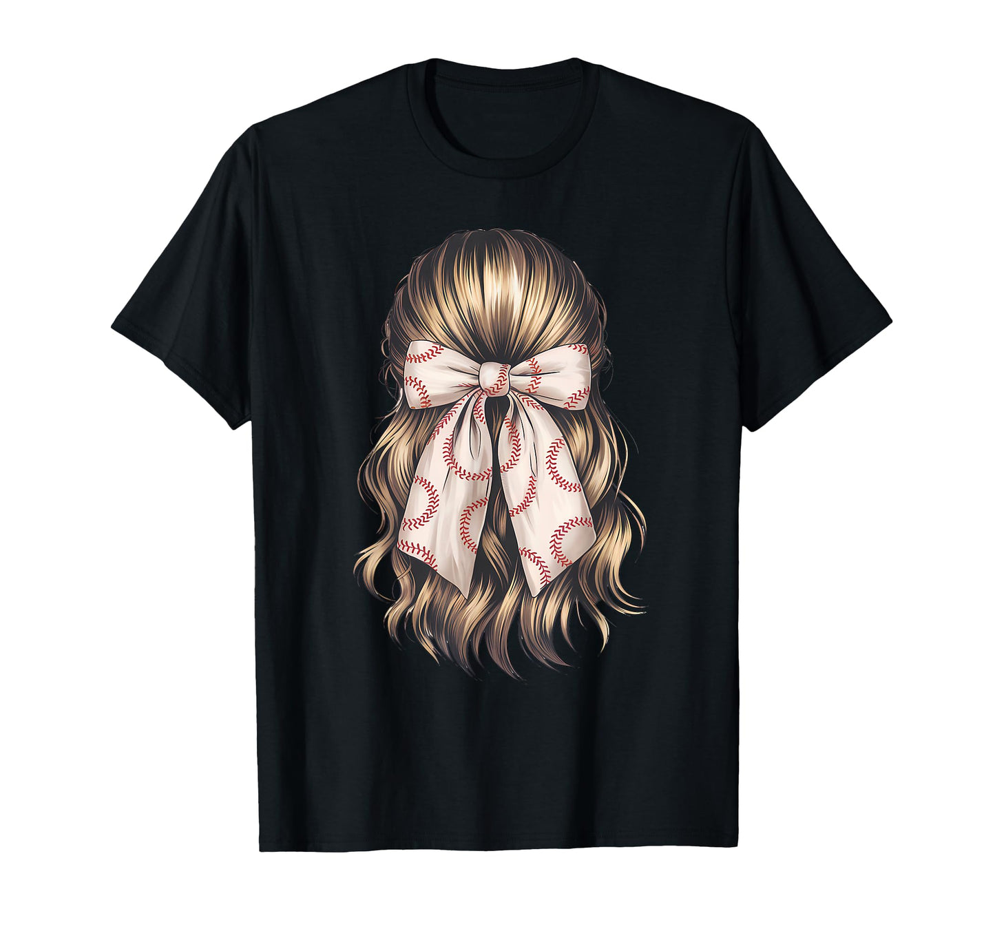 Baseball Coquette Bow Baseball Mom T-Shirt - Unique Graphic Unisex - T-Shirt, Sweatshirt, Hoodie