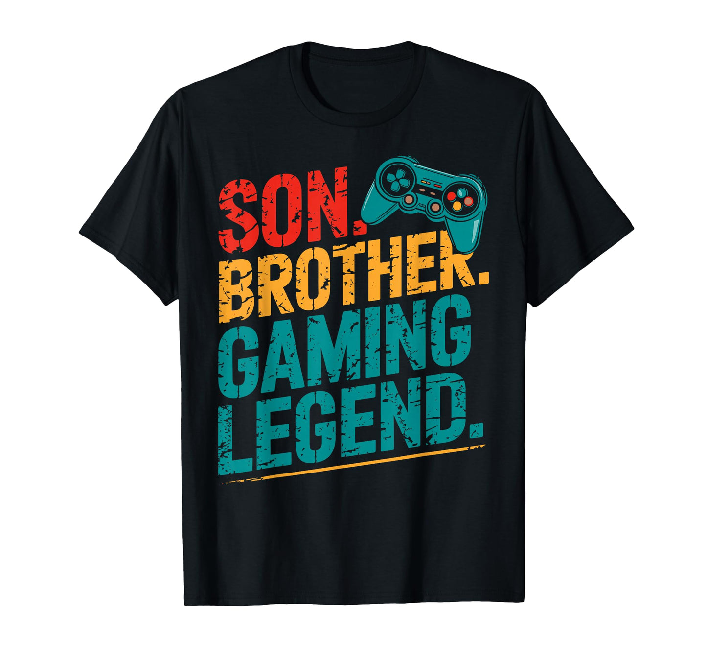 Son Brother Gamer Legend Video Game T-Shirt - Minimalist Print for Adults - T-Shirt, Sweatshirt, Hoodie