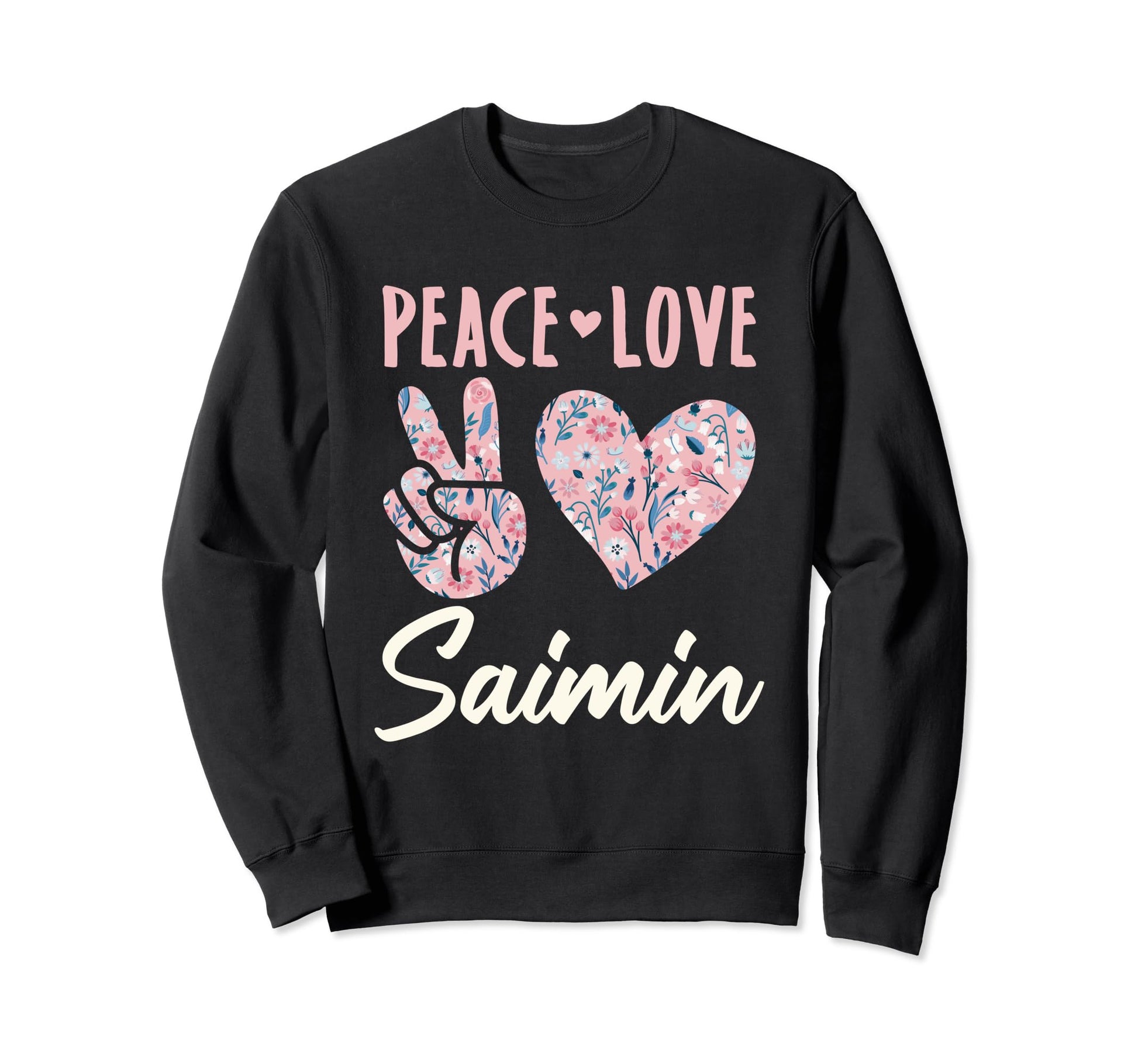 Peace Love Saimin Gifts And Sweatshirt - Minimalist Print for Adults - T-Shirt, Sweatshirt, Hoodie