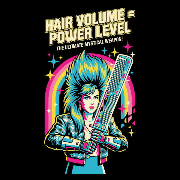 80S Glam Rock Retro Anime - Adult & Kids T-Shirts, Sweatshirts & Hoodies apparel design preview 1