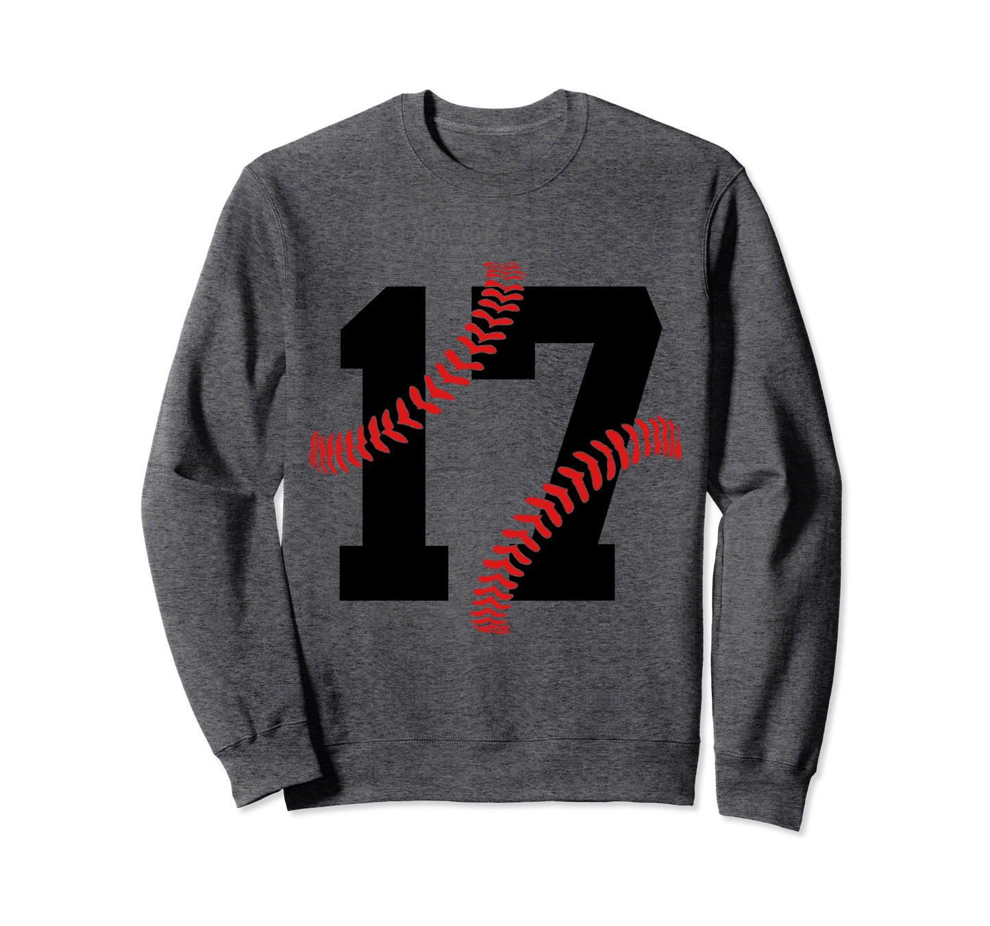 17 Years Baseball 17Th Birthday Sweatshirt - Fun Novelty Design Unisex - T-Shirt, Sweatshirt, Hoodie