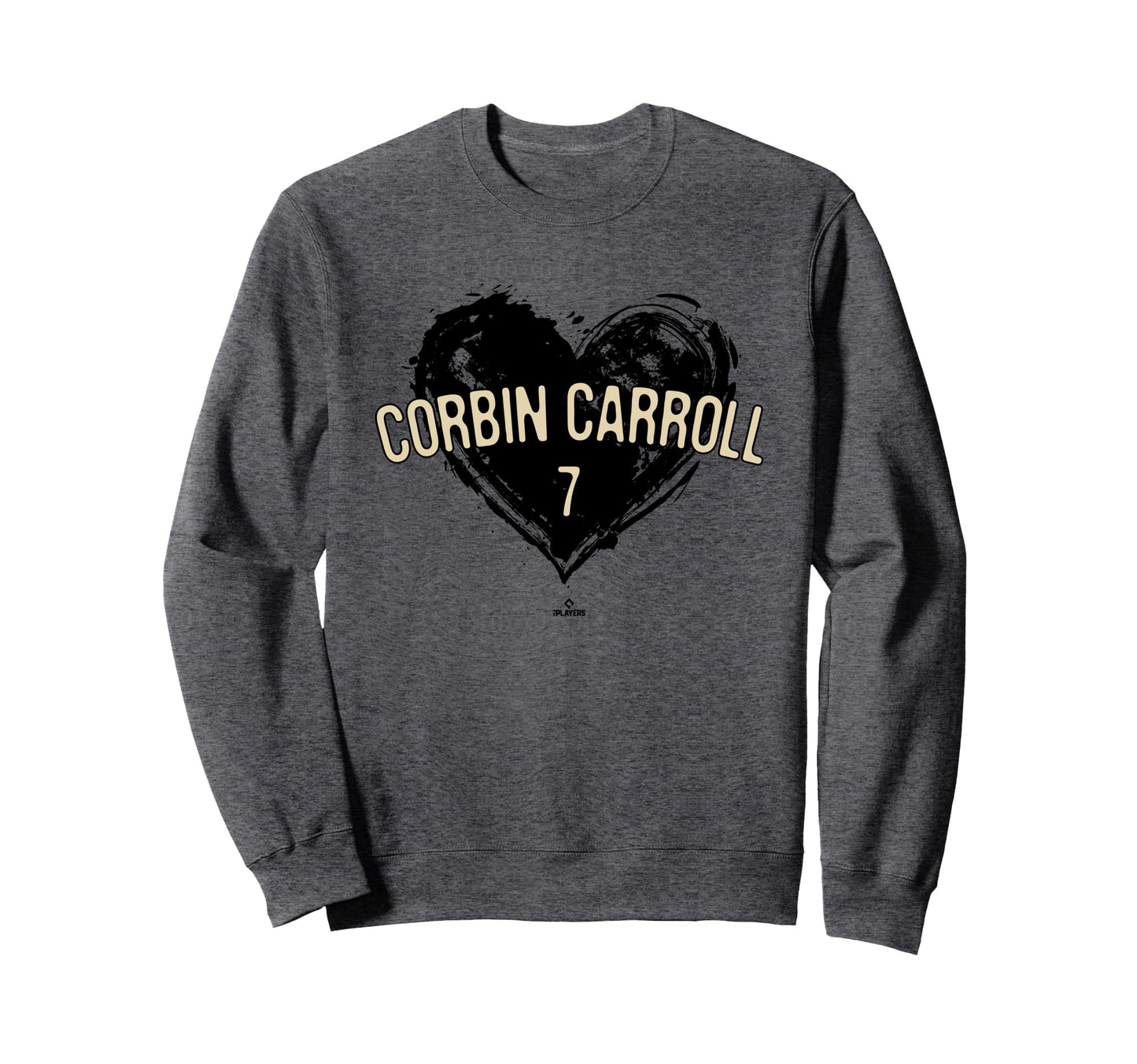 Distressed Heart Corbin Carroll Sweatshirt - Custom Art Print Men Women - T-Shirt, Sweatshirt, Hoodie