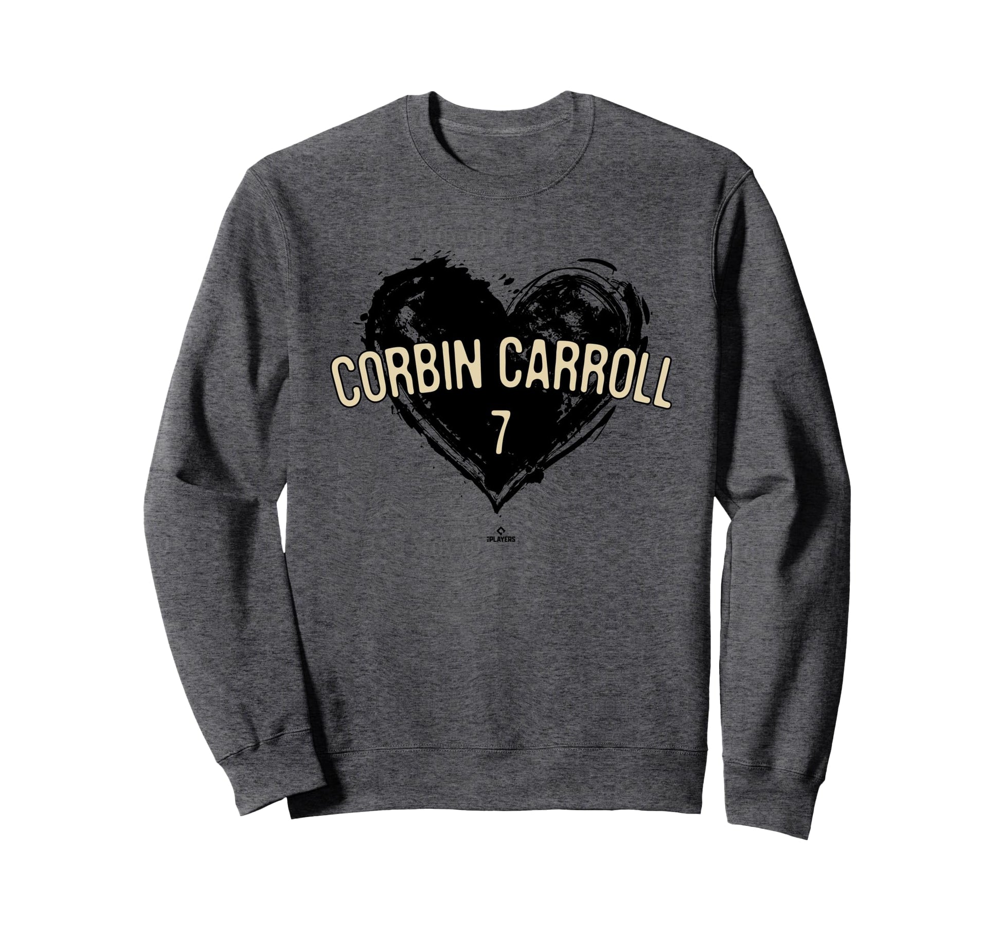 Distressed Heart Corbin Carroll Sweatshirt - Custom Art Print Men Women - T-Shirt, Sweatshirt, Hoodie