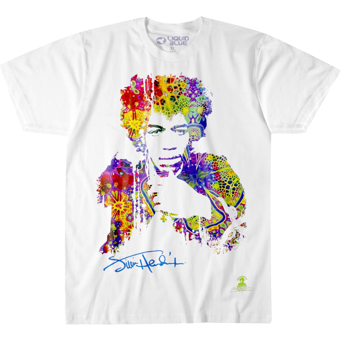 Liquid Blue Jimi Hendrix Riding T-Shirt - Casual Everyday Wear Men Women - T-Shirt, Sweatshirt, Hoodie