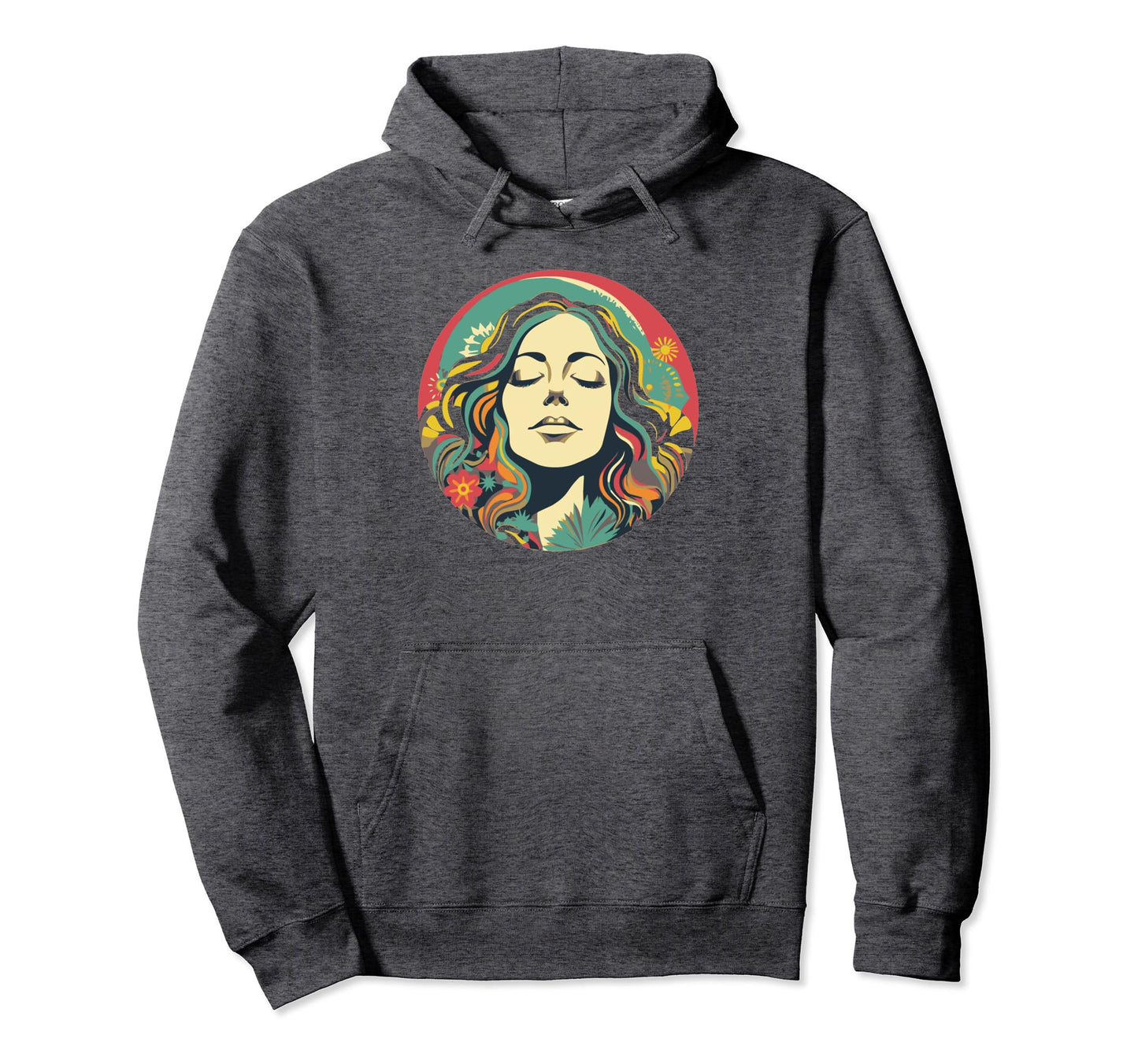 Groovy Mountain Mama Hippie 60S Psychedelic Hoodie - Graphic Print Unisex - T-Shirt, Sweatshirt, Hoodie