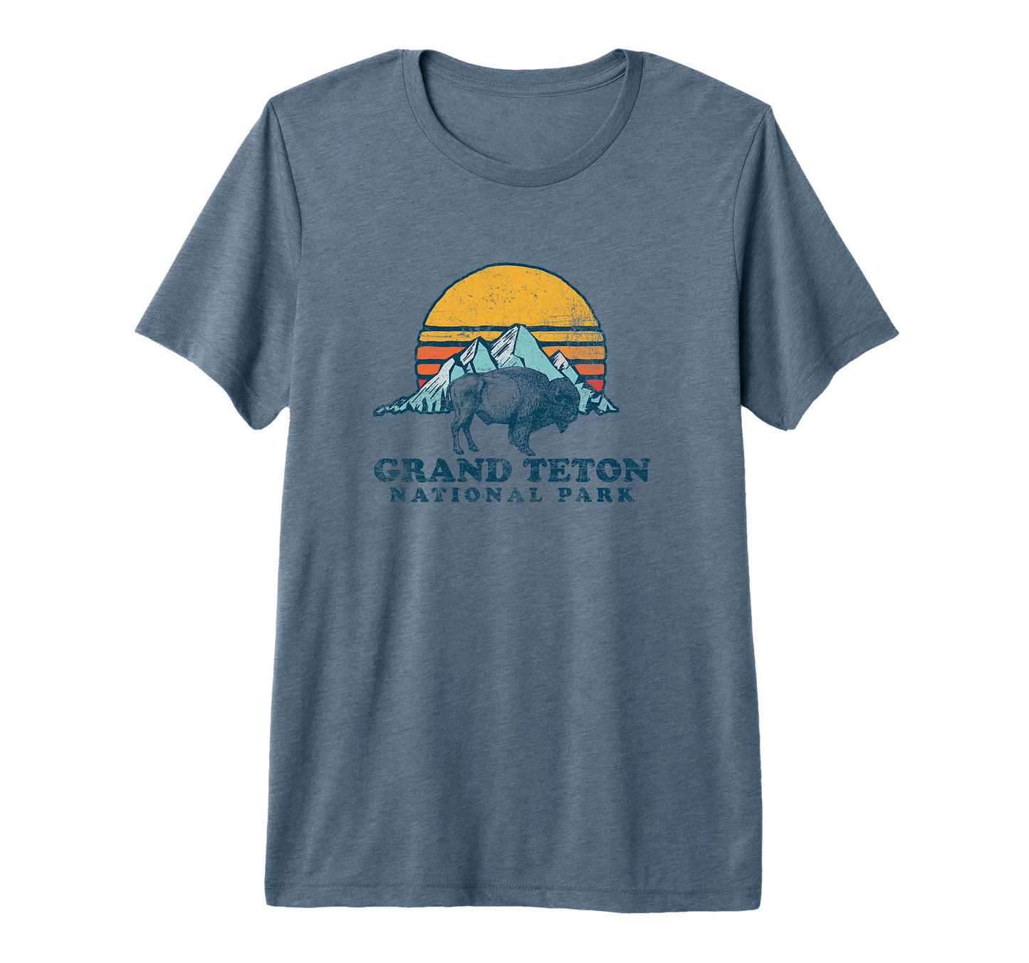 Grand Teton National Park Tri Blend T-Shirt - Streetwear Style Men Women - T-Shirt, Sweatshirt, Hoodie