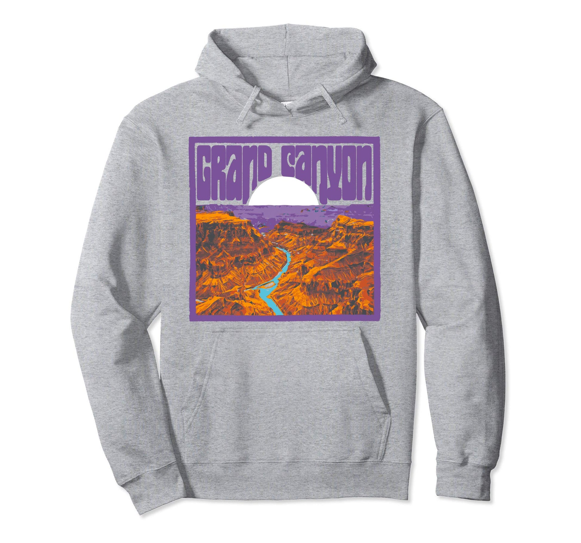 Groovy Grand Canyon National Park Hippie Hoodie - Trendy Graphic Men Women - T-Shirt, Sweatshirt, Hoodie