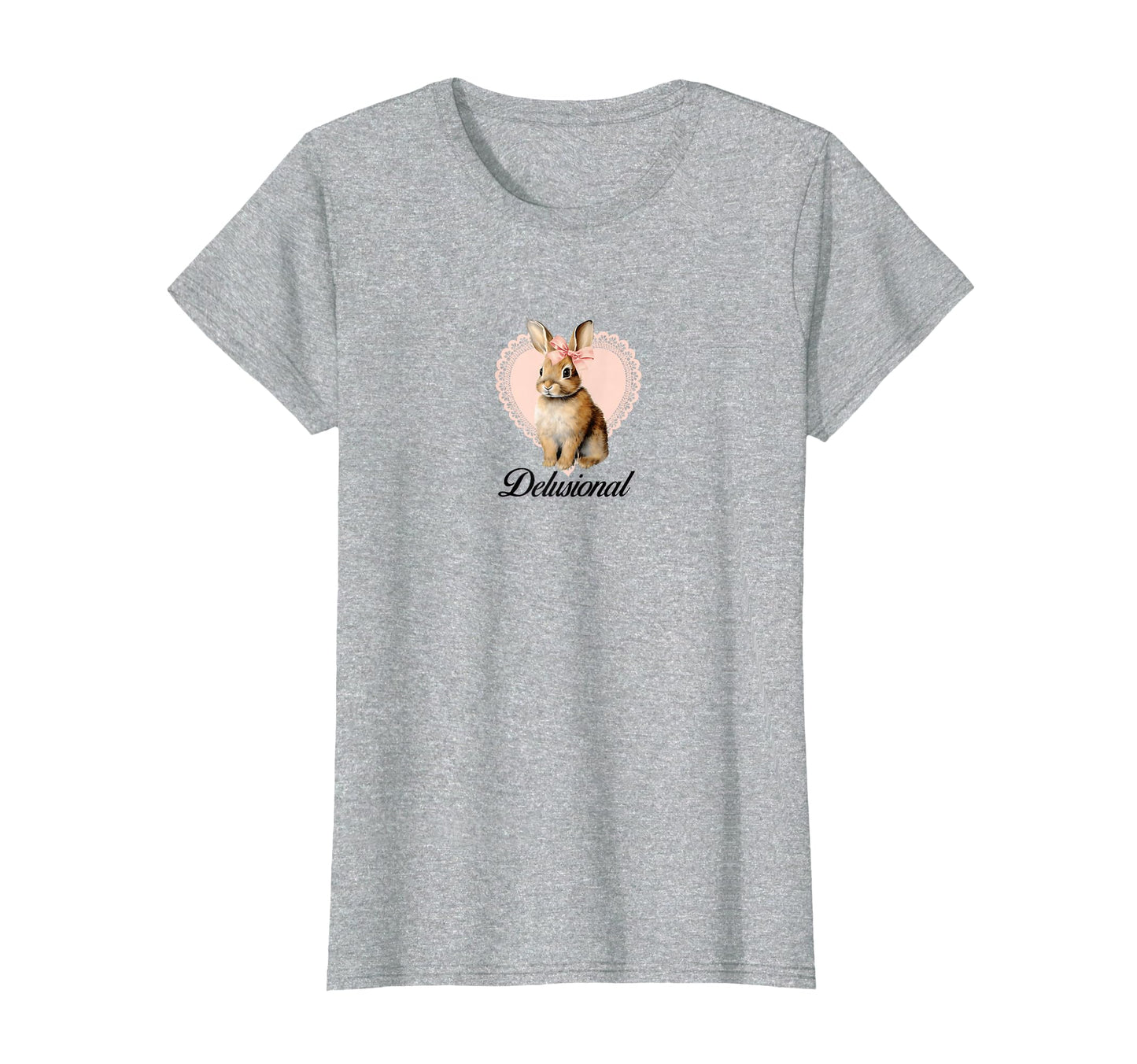 Delusional Coquette Rabbit Bunny Y2K T-Shirt - Custom Art Print Men Women - T-Shirt, Sweatshirt, Hoodie