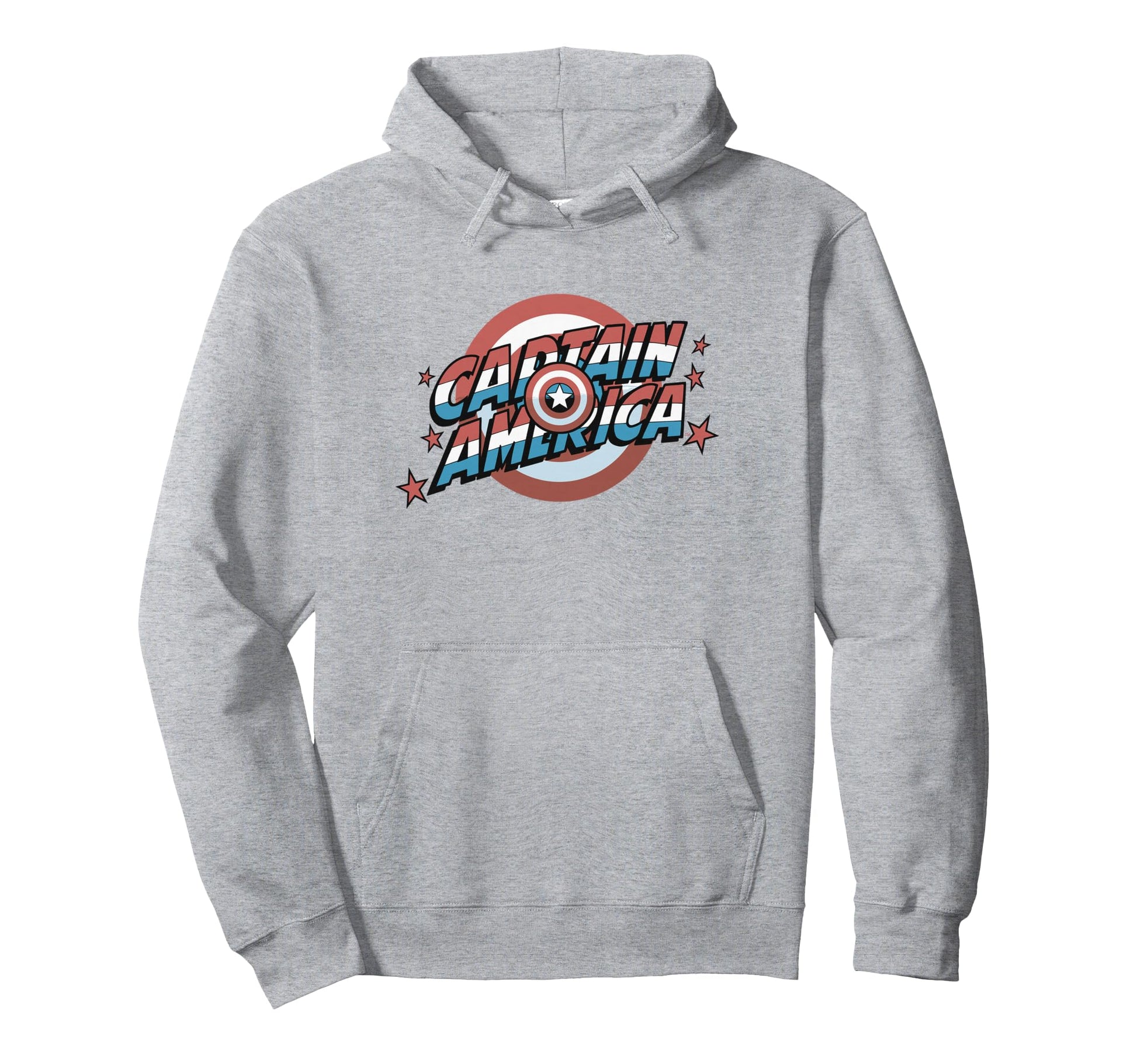 Marvel Comics Captain America Stripes Hoodie - Aesthetic Graphic Unisex - T-Shirt, Sweatshirt, Hoodie