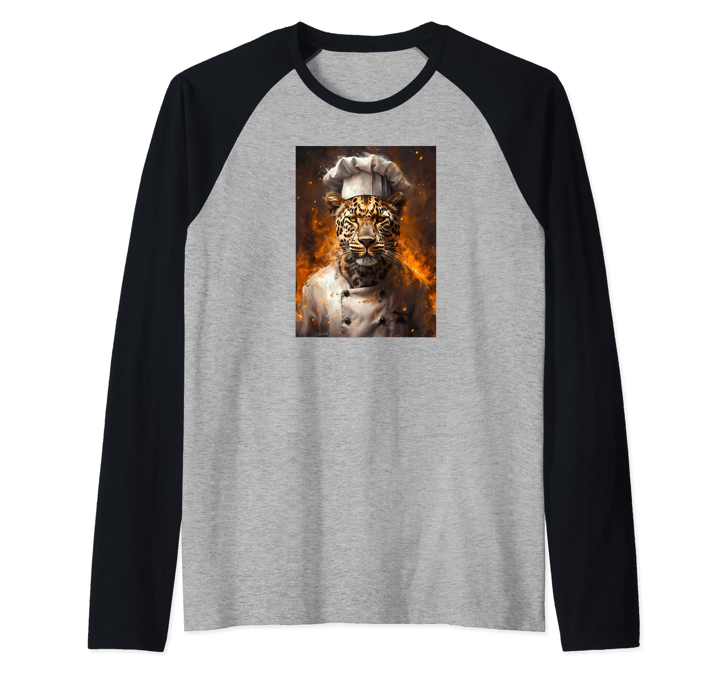 Funny Chef Cooking Leopard Hoodie - Unique Graphic Men Women - T-Shirt, Sweatshirt, Hoodie