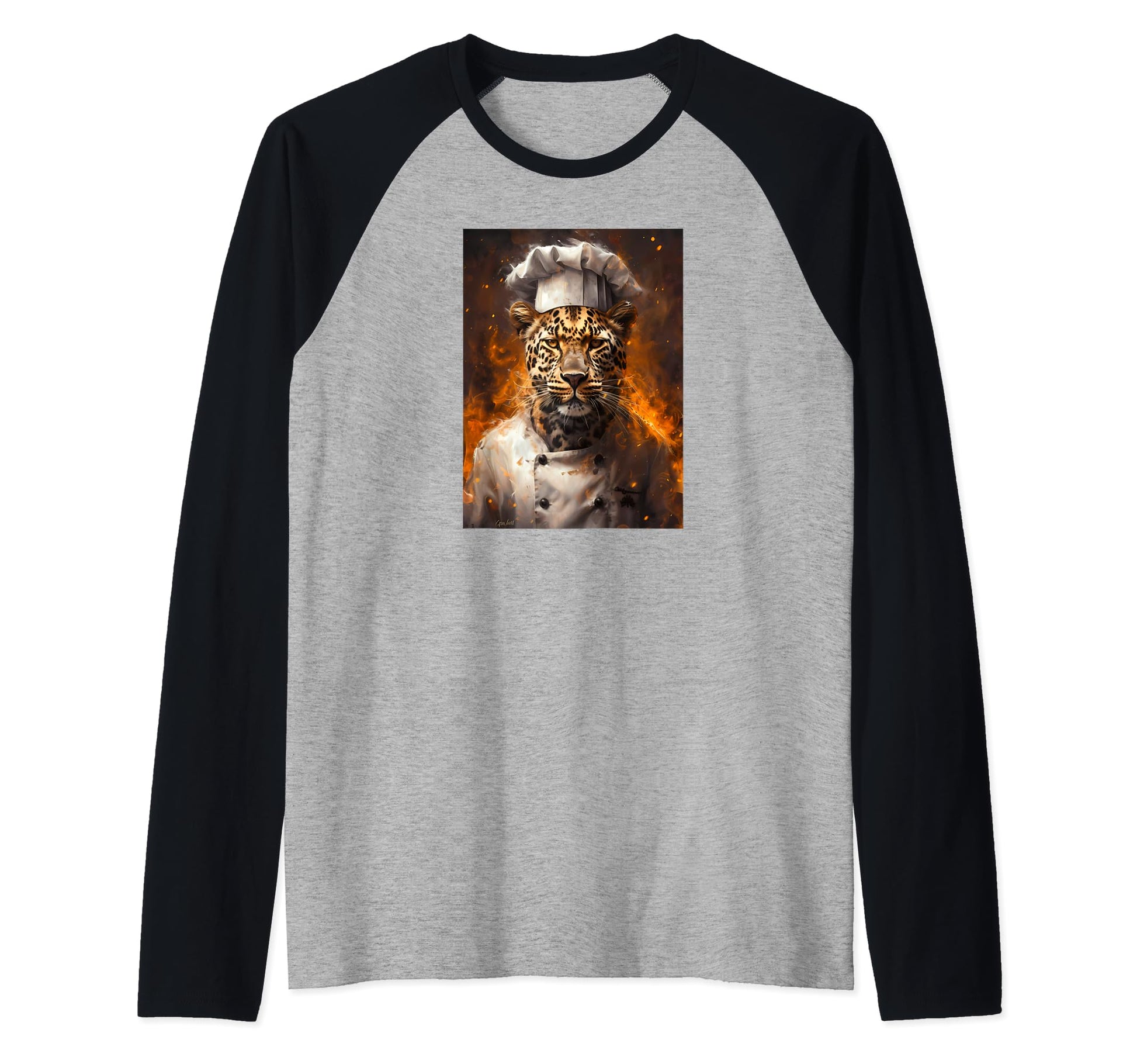 Funny Chef Cooking Leopard Hoodie - Unique Graphic Men Women - T-Shirt, Sweatshirt, Hoodie