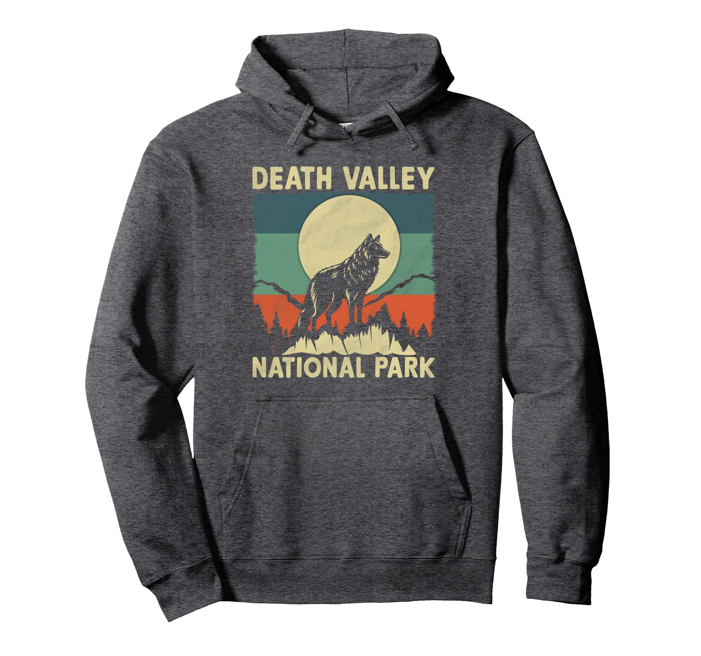 Wolf Death Valley National Park Hoodie - Graphic Print for Adults - T-Shirt, Sweatshirt, Hoodie