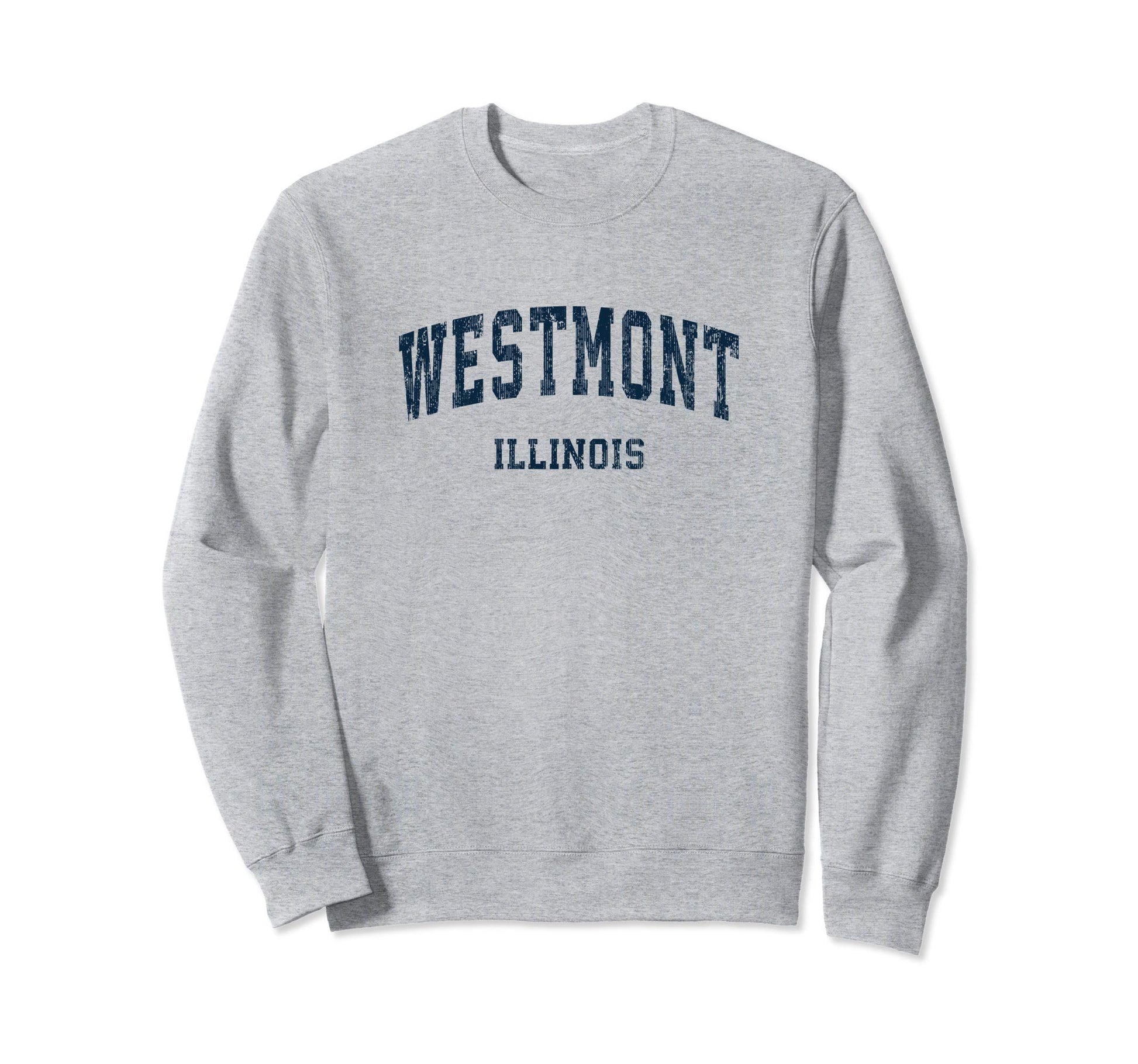 Westmont Illinois Il Varsity Sports Navy Sweatshirt - Trendy Graphic Unisex - T-Shirt, Sweatshirt, Hoodie