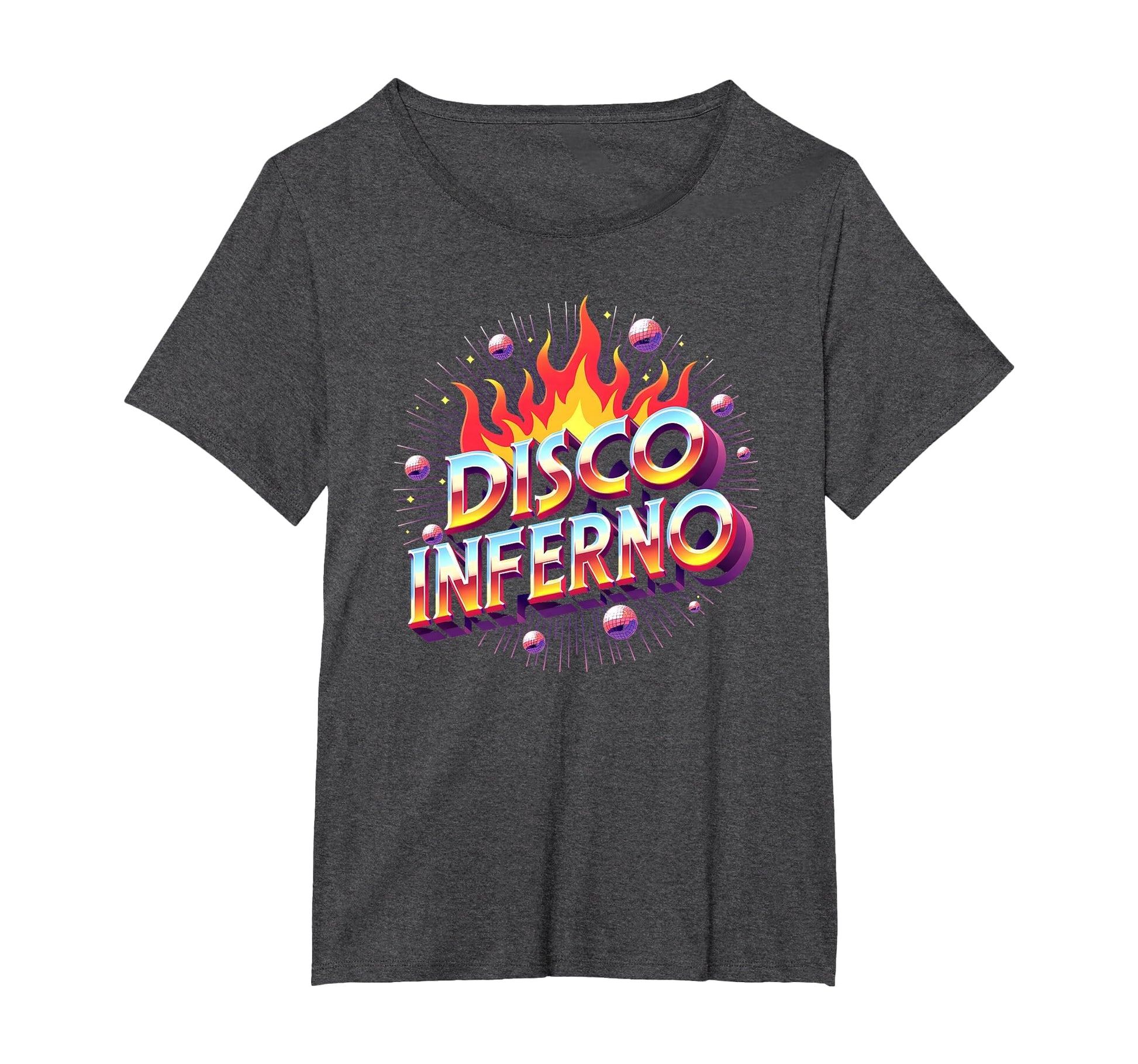 Disco Inferno Dance Party Fever Art Womens T-Shirt - Graphic Print Unisex - T-Shirt, Sweatshirt, Hoodie