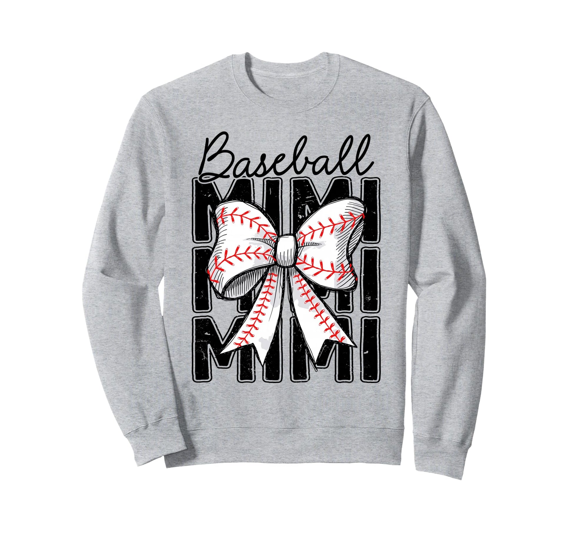 Baseball Mimi Coquette Bow Sweatshirt - Fun Novelty Design Men Women - T-Shirt, Sweatshirt, Hoodie