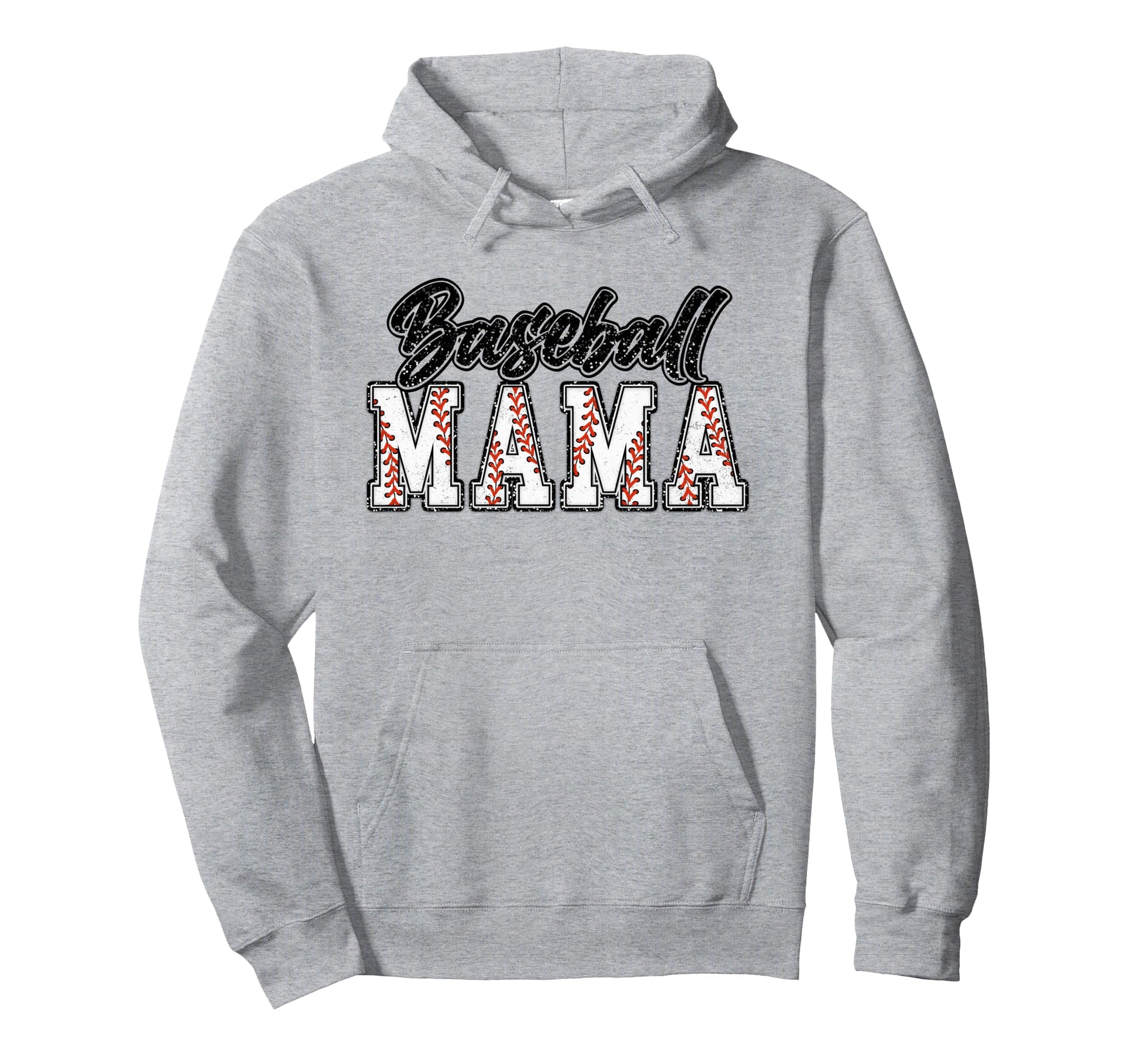 Baseball Mom Groovy Baseball Mama Hoodie - Trendy Graphic Men Women - T-Shirt, Sweatshirt, Hoodie