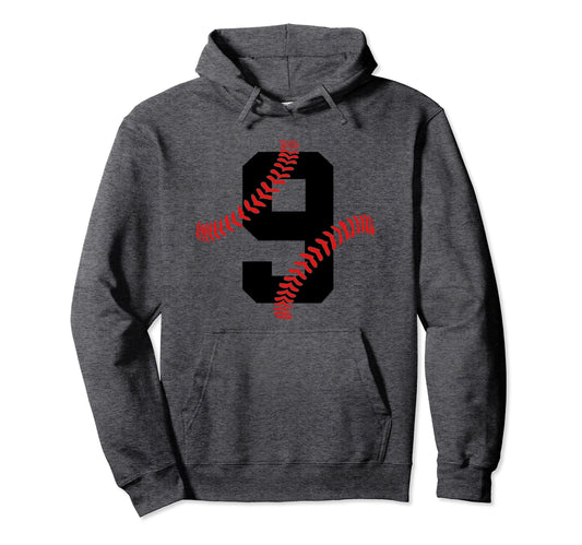 9 Years Baseball 9Th Birthday Hoodie - Unique Graphic for Adults - T-Shirt, Sweatshirt, Hoodie