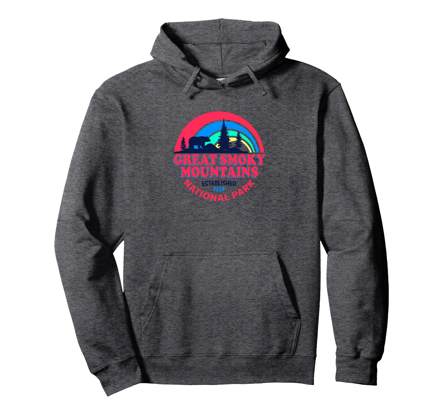 Great Smoky Mountains National Park Bear Hoodie - Unique Graphic Unisex - T-Shirt, Sweatshirt, Hoodie