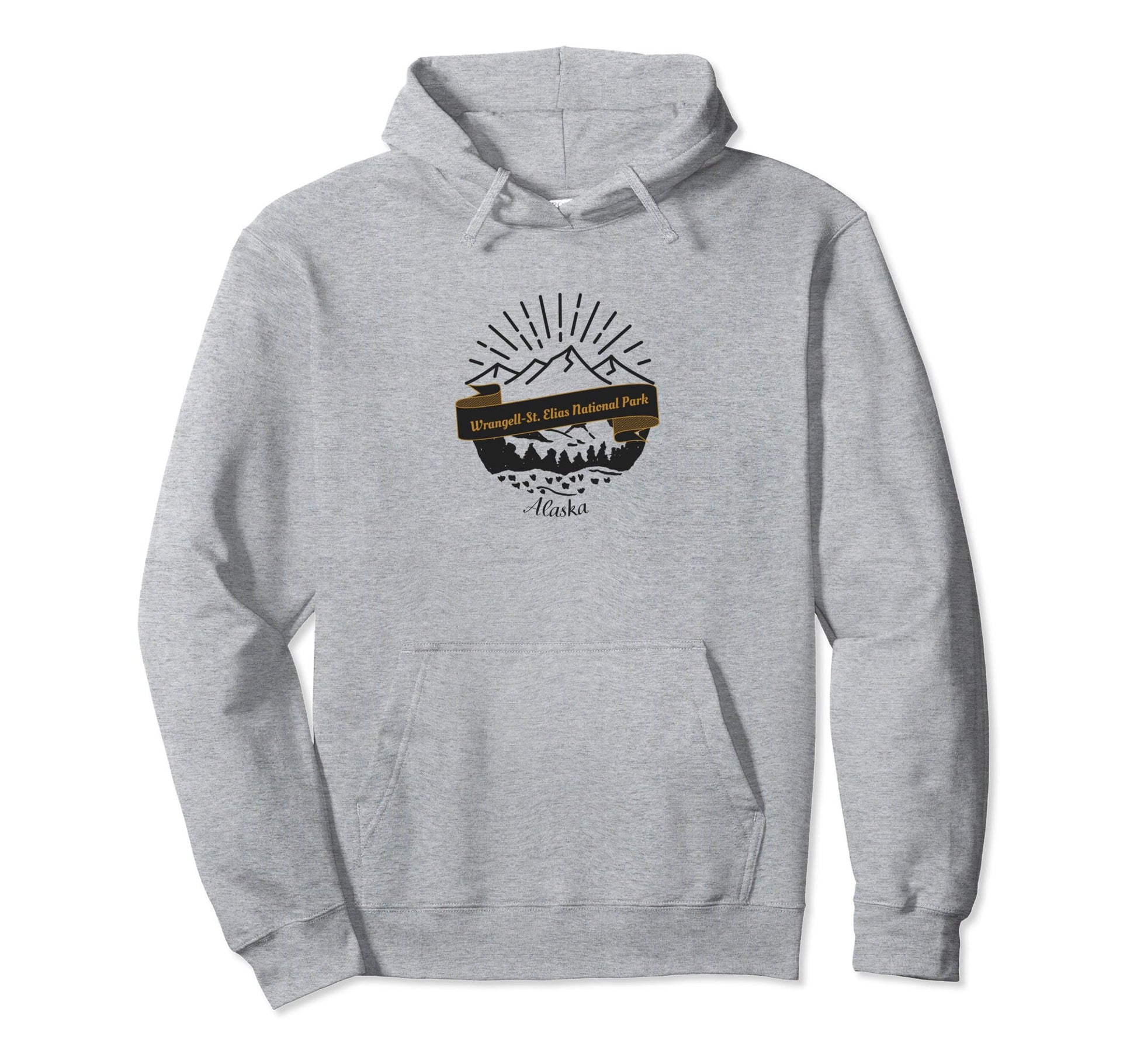 Wrangell St Elias National Park Vacation Hoodie - Graphic Print Men Women - T-Shirt, Sweatshirt, Hoodie