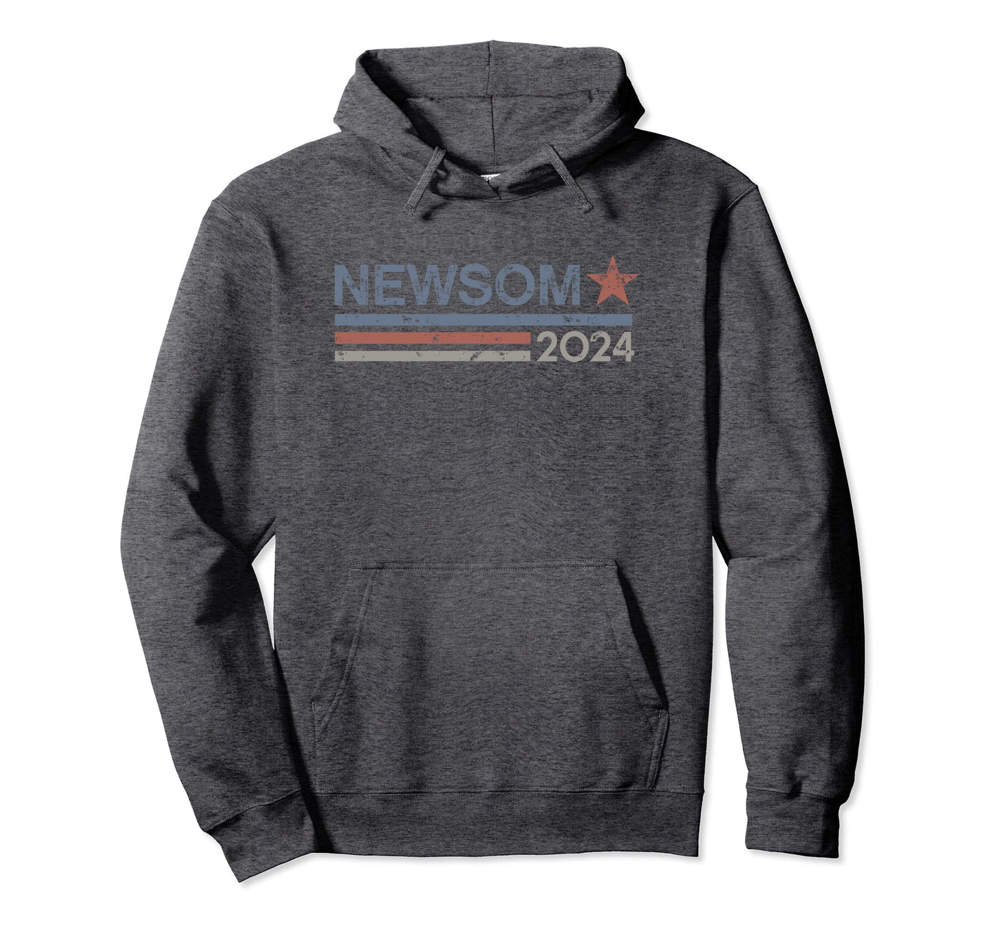 2024 Gavin Newsom President Star Stripes Hoodie - Fun Novelty Design Unisex - T-Shirt, Sweatshirt, Hoodie