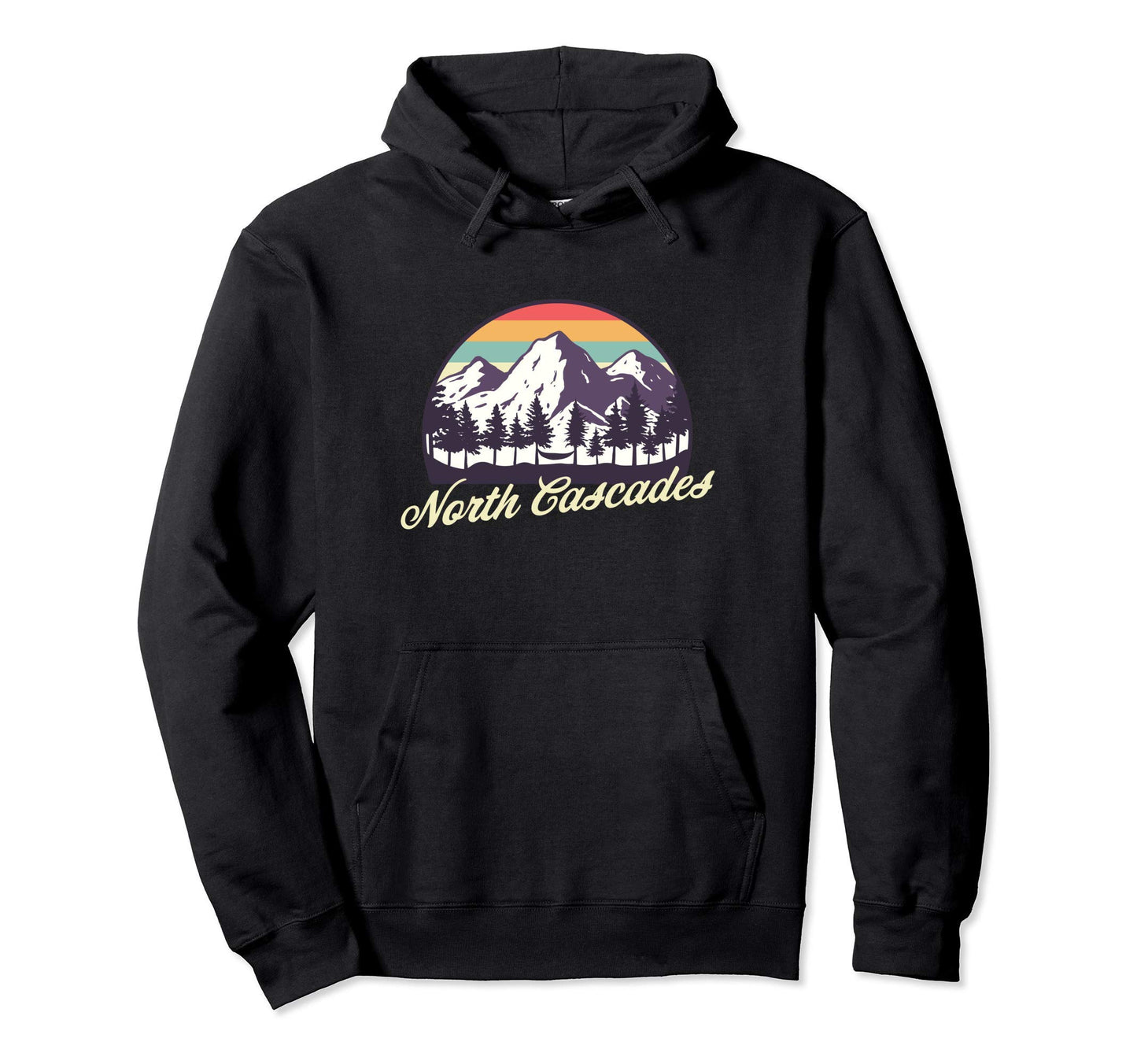 North Cascades National Park Hoodie - Custom Art Print Unisex - T-Shirt, Sweatshirt, Hoodie