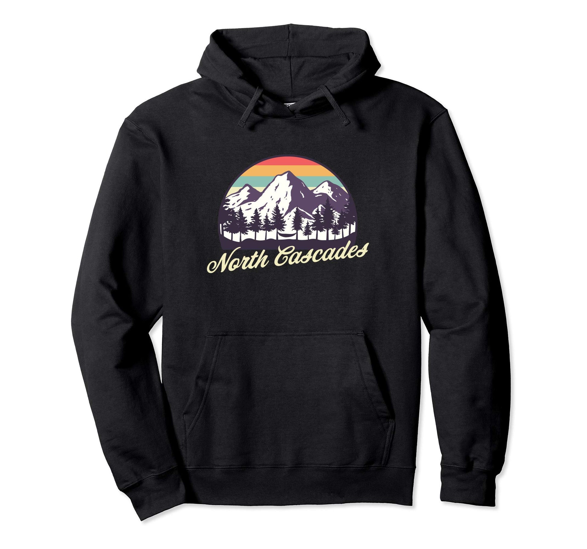 North Cascades National Park Hoodie - Custom Art Print Unisex - T-Shirt, Sweatshirt, Hoodie