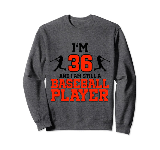 36Th Birthday Baseball 36 Years Old Sweatshirt - Unique Graphic Men Women - T-Shirt, Sweatshirt, Hoodie