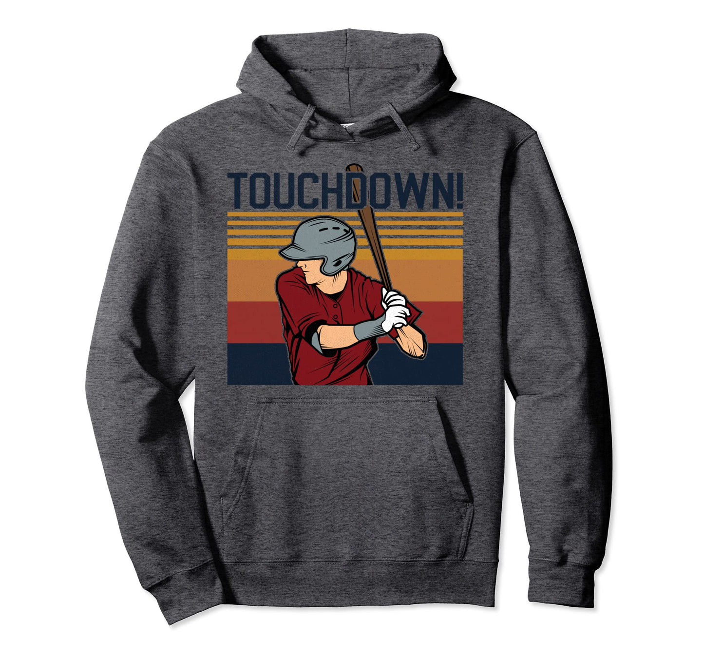 Baseball Football Touchdown Funny Sports Hoodie - Trendy Graphic Men Women - T-Shirt, Sweatshirt, Hoodie