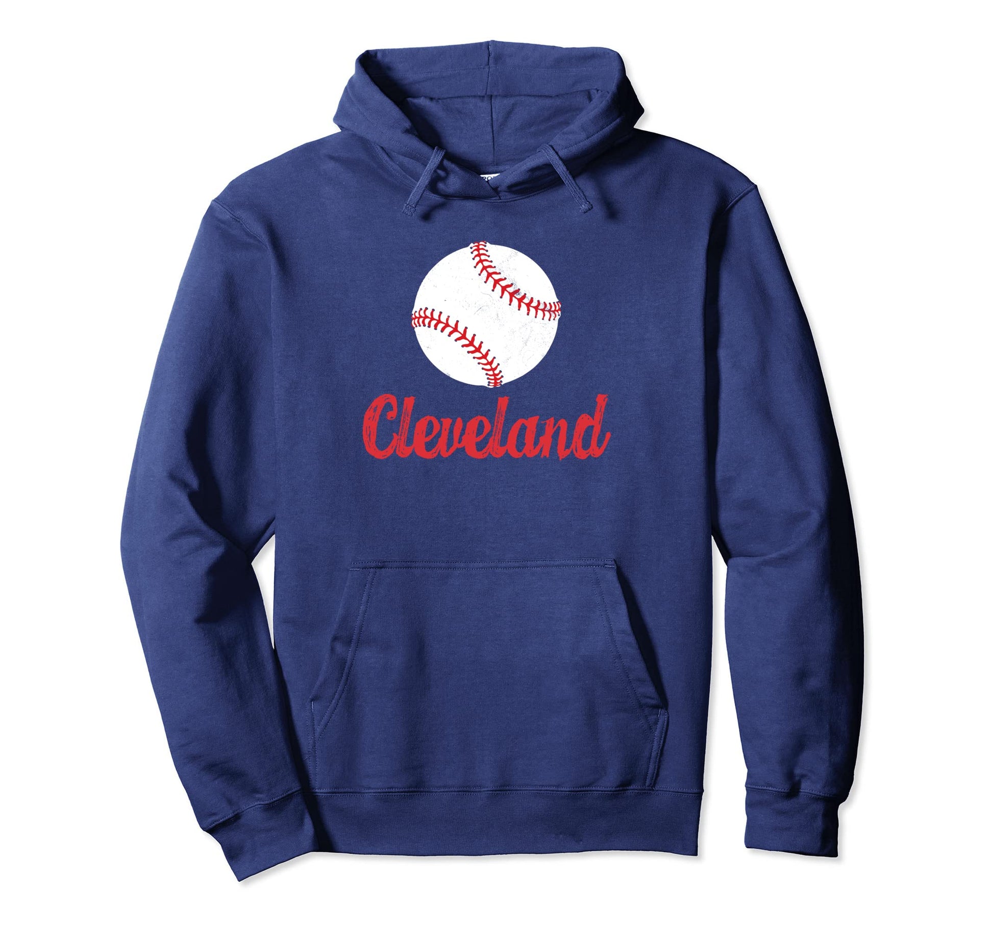 Cleveland Baseball Ohio Distressed Hoodie - Custom Art Print Unisex - T-Shirt, Sweatshirt, Hoodie
