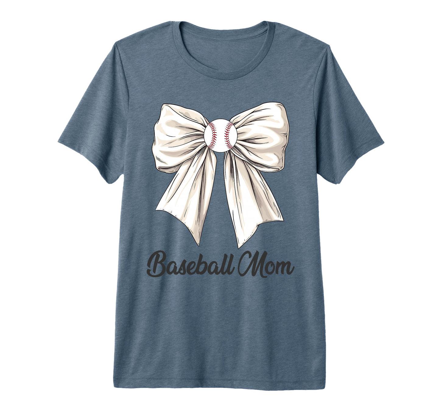 Baseball Mom Coquette Bow Baseball T-Shirt - Streetwear Style Unisex - T-Shirt, Sweatshirt, Hoodie