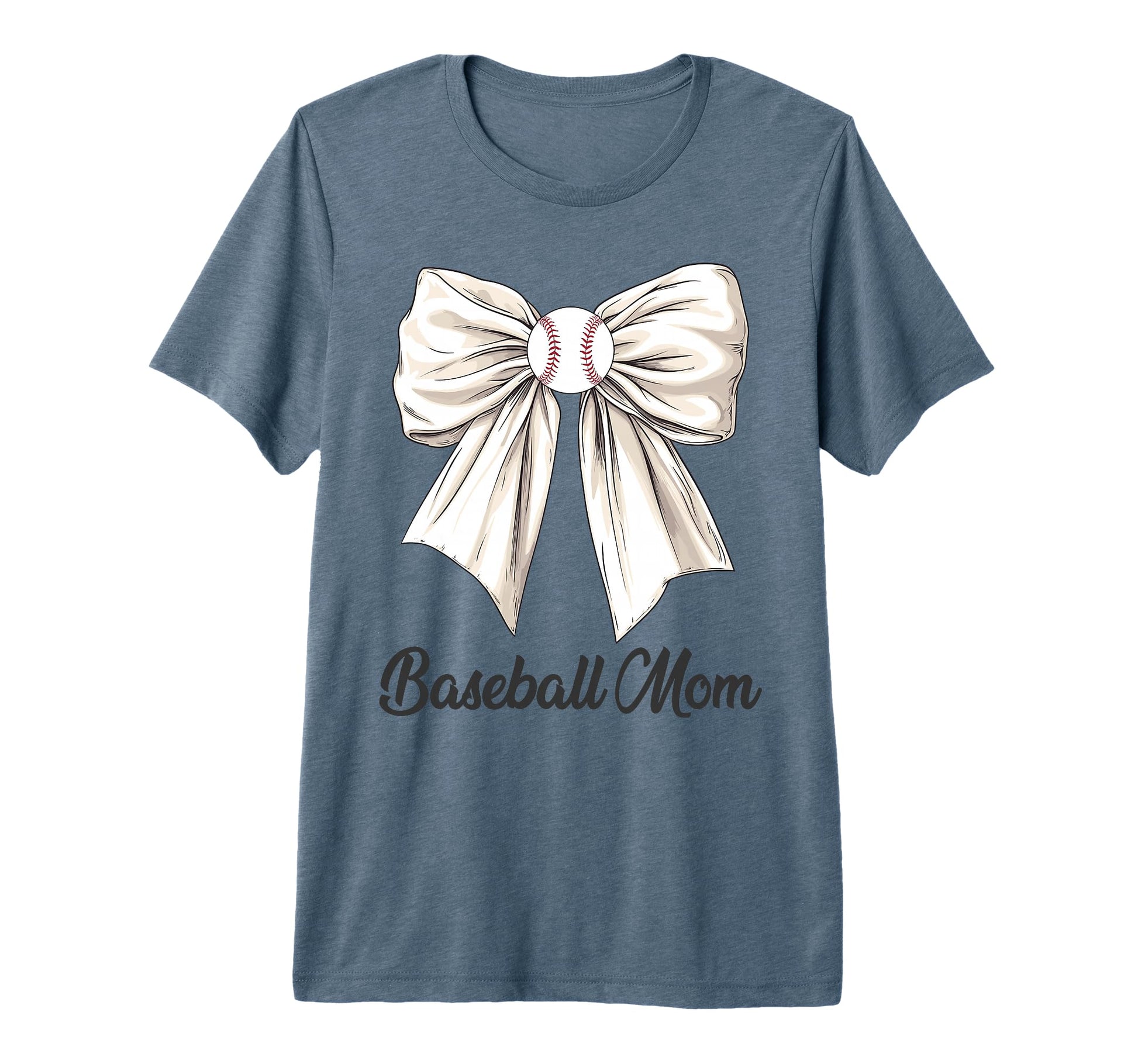 Baseball Mom Coquette Bow Baseball T-Shirt - Streetwear Style Unisex - T-Shirt, Sweatshirt, Hoodie