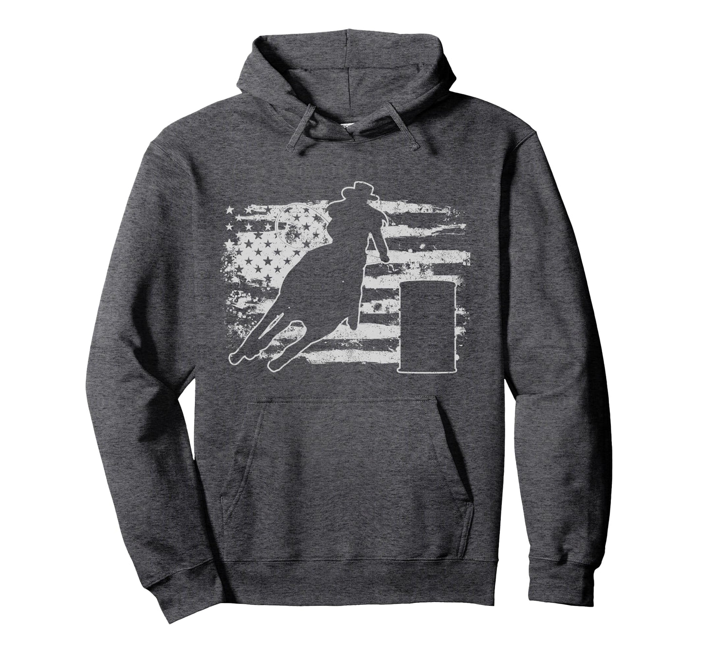 Barrel Racing Gift Hoodie - Minimalist Print for Adults - T-Shirt, Sweatshirt, Hoodie