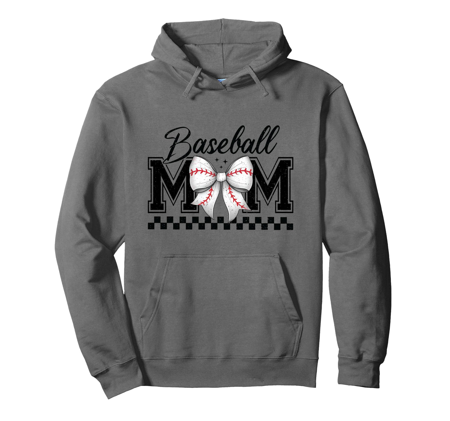 Baseball Mom Coquette Bow Mothers Day Hoodie - Unique Graphic Men Women - T-Shirt, Sweatshirt, Hoodie