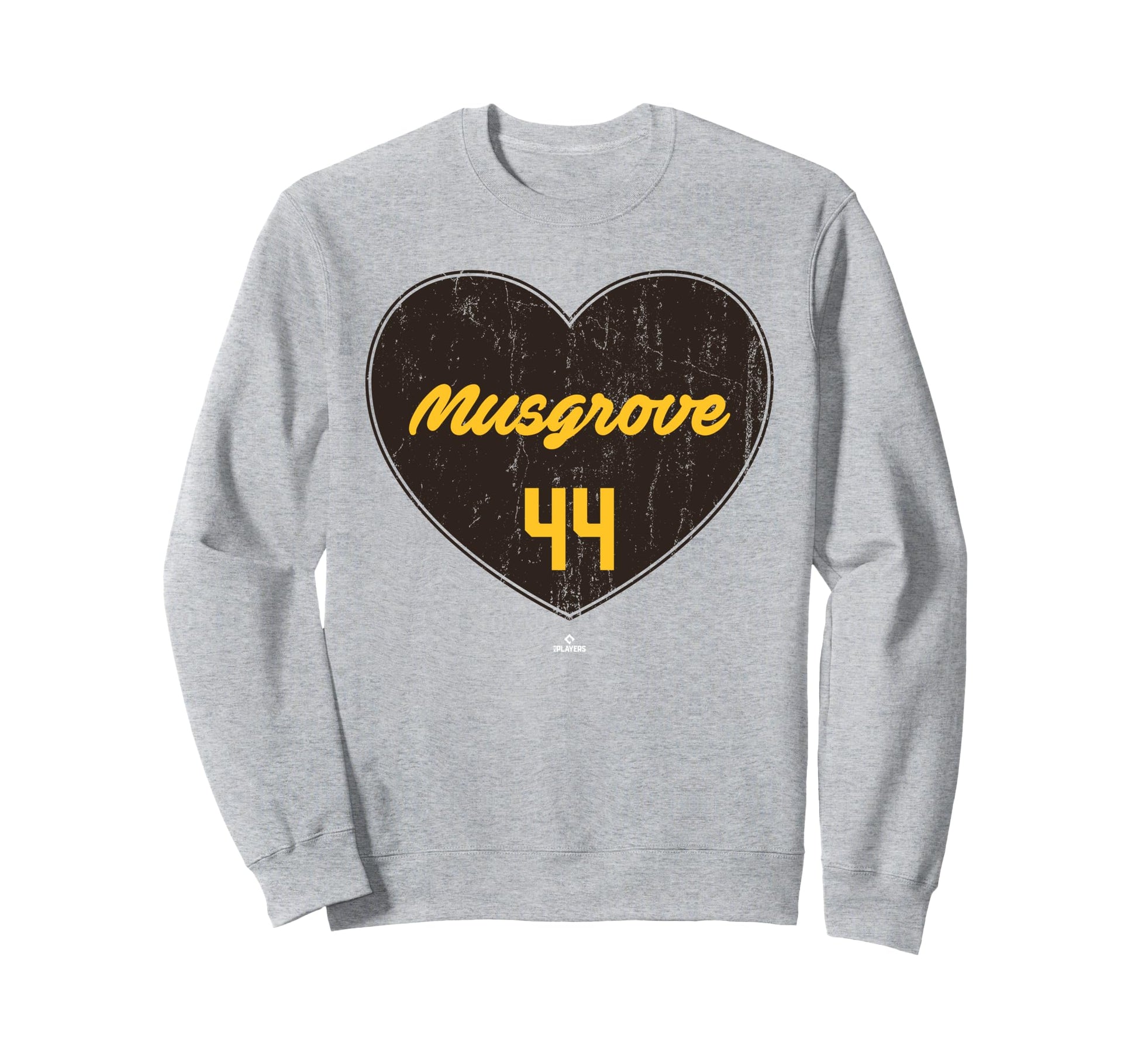 Distressed Heart Joe Musgrove San Sweatshirt - Novelty Apparel Men Women - T-Shirt, Sweatshirt, Hoodie