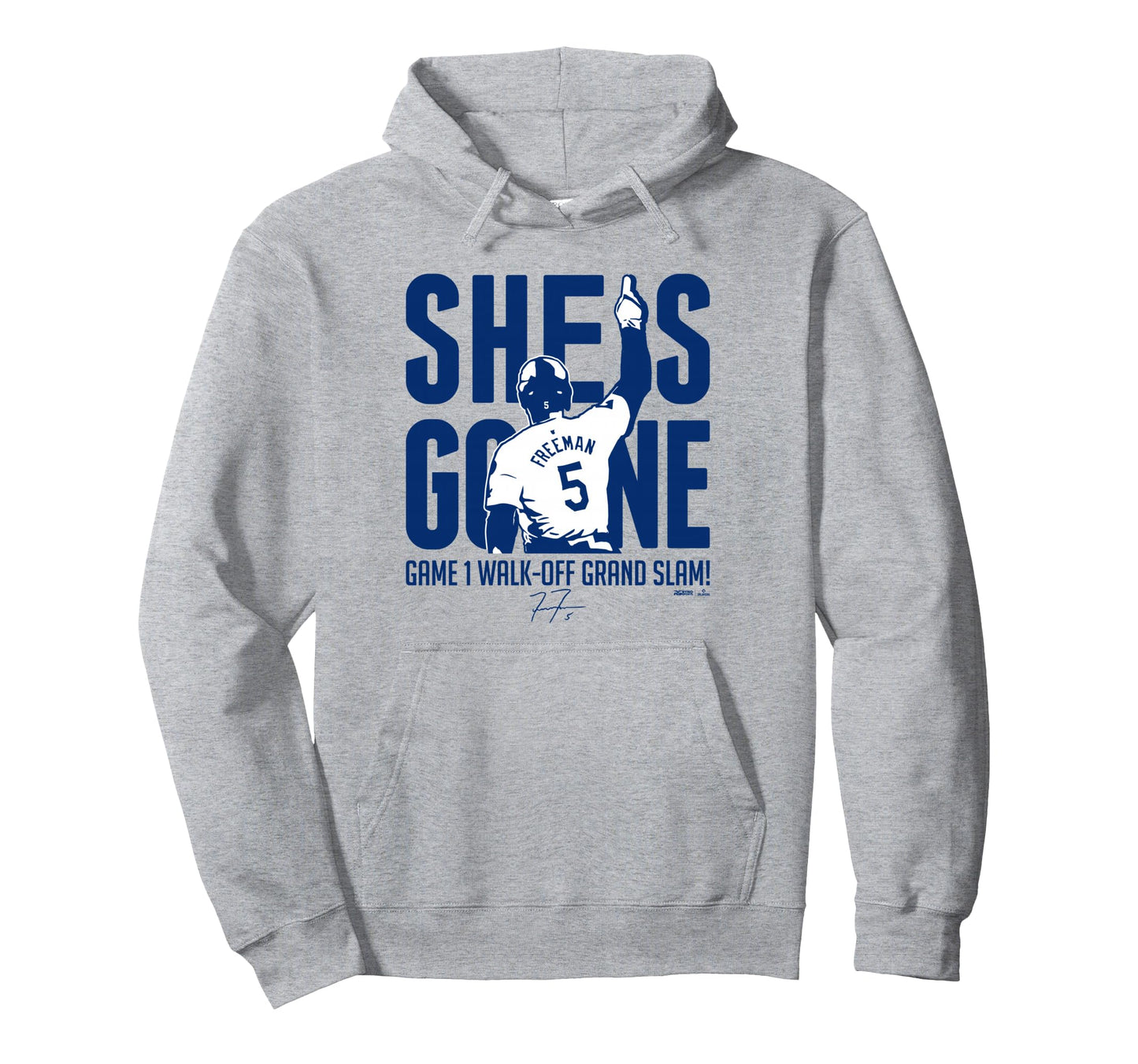 Freddie Freeman She Is Gone Walk Off Hoodie - Trendy Graphic Men Women - T-Shirt, Sweatshirt, Hoodie